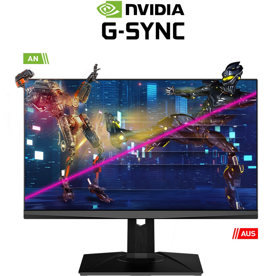 MSI Gaming-Monitor »Oculux NXG253R E-Sports«, 62,2 cm/24,5 Zoll, 1920 x 1080 px, Full HD, 1 ms Reaktionszeit, 360 Hz, NVIDIA G-Sync, 3 Jahre Herstellergarantie