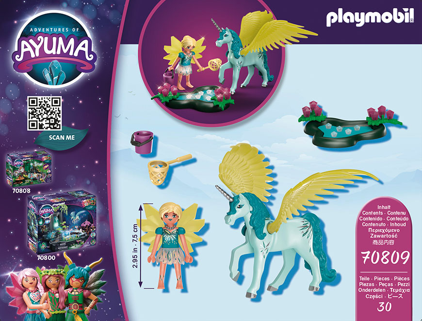 Playmobil® Konstruktions-Spielset »Crystal Fairy mit Einhorn (70809), Adventures of Ayuma«, (30 St.), Made in Europe