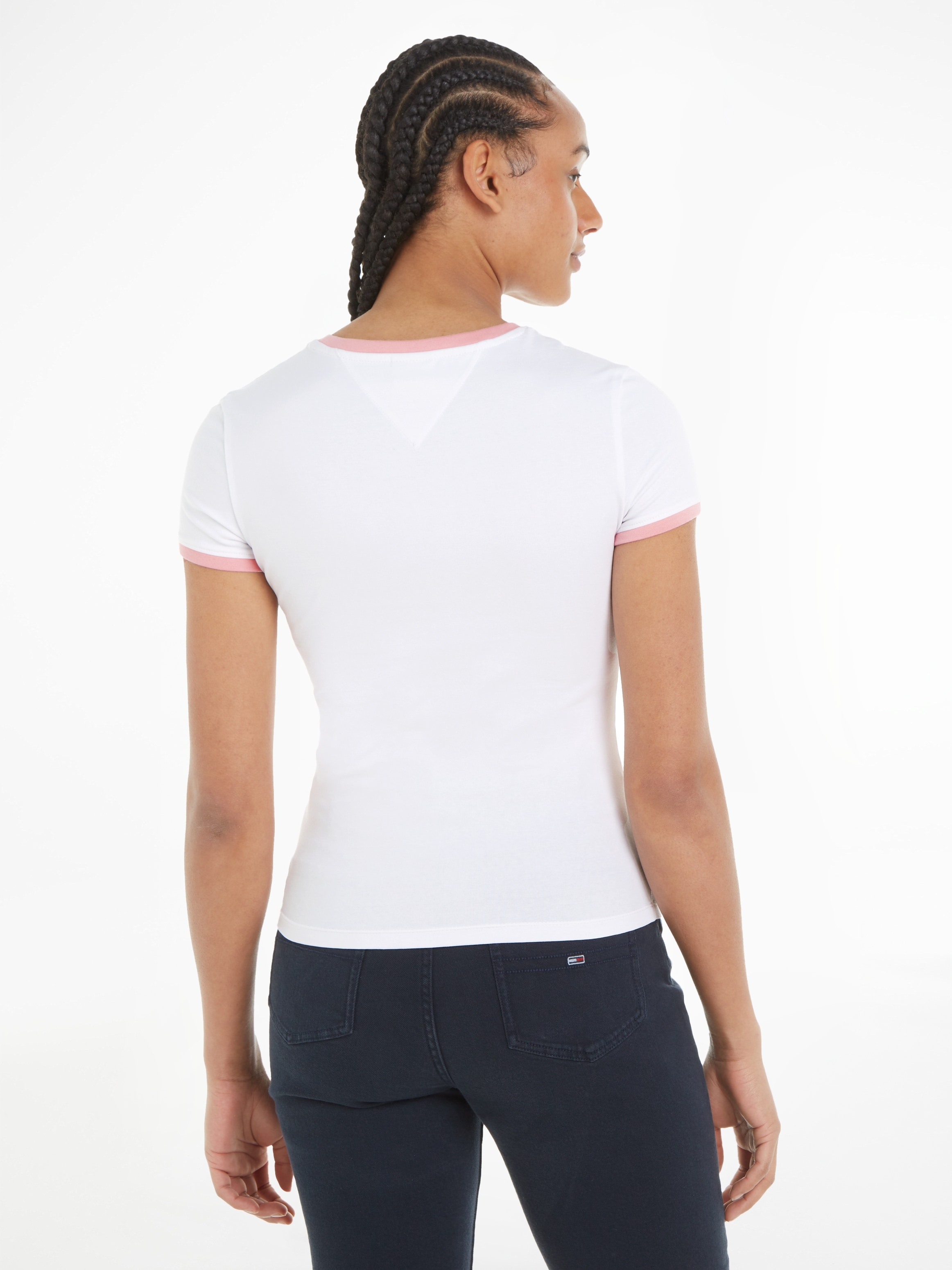 Tommy Jeans T-Shirt »TJW SLIM SIGNATURE TEE SS«, mit Rundhalsausschnitt