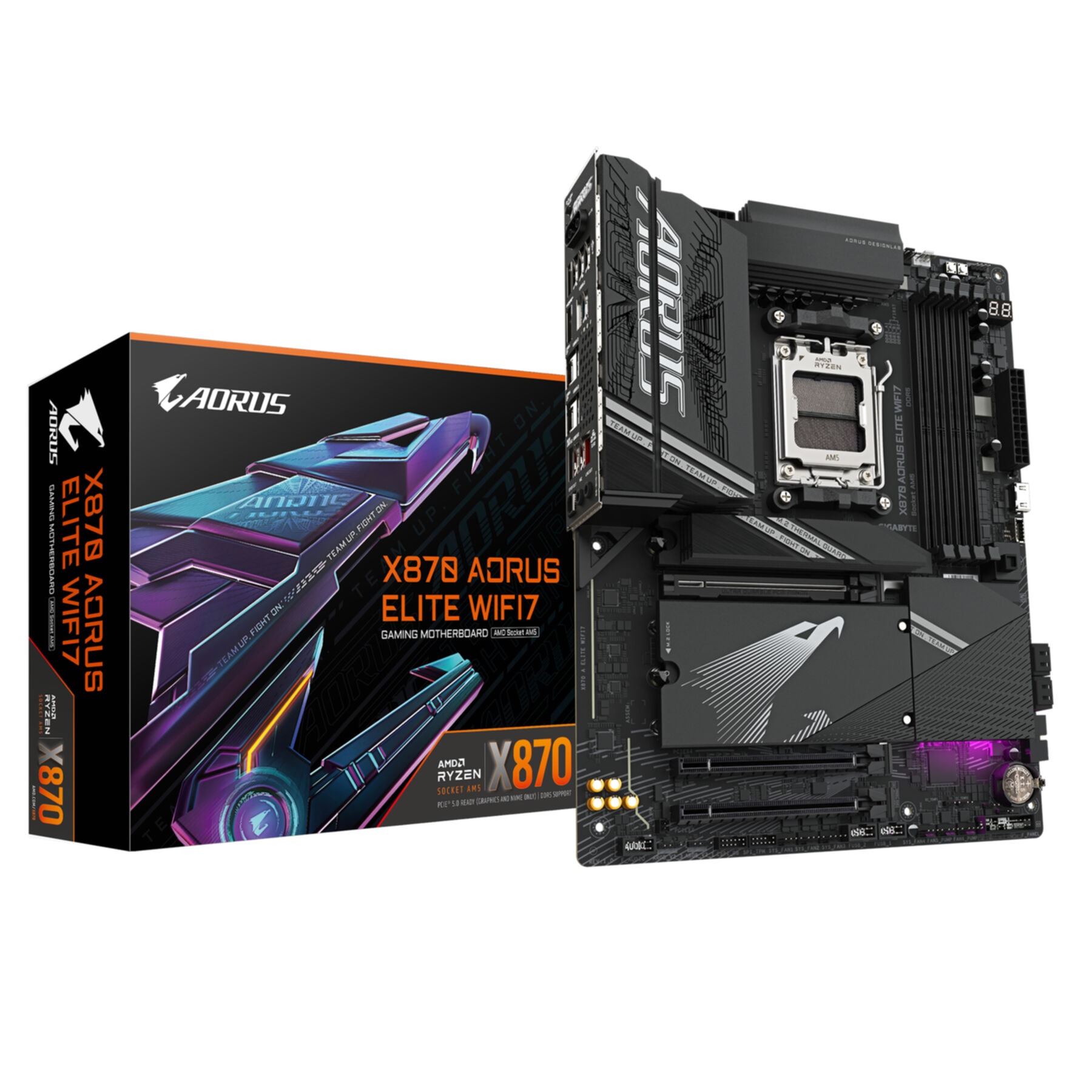 Gigabyte Mainboard »X870 AORUS ELITE WIFI7 Mainboard - Unterstützt AMD Ryzen 9000 CPUs, 16«