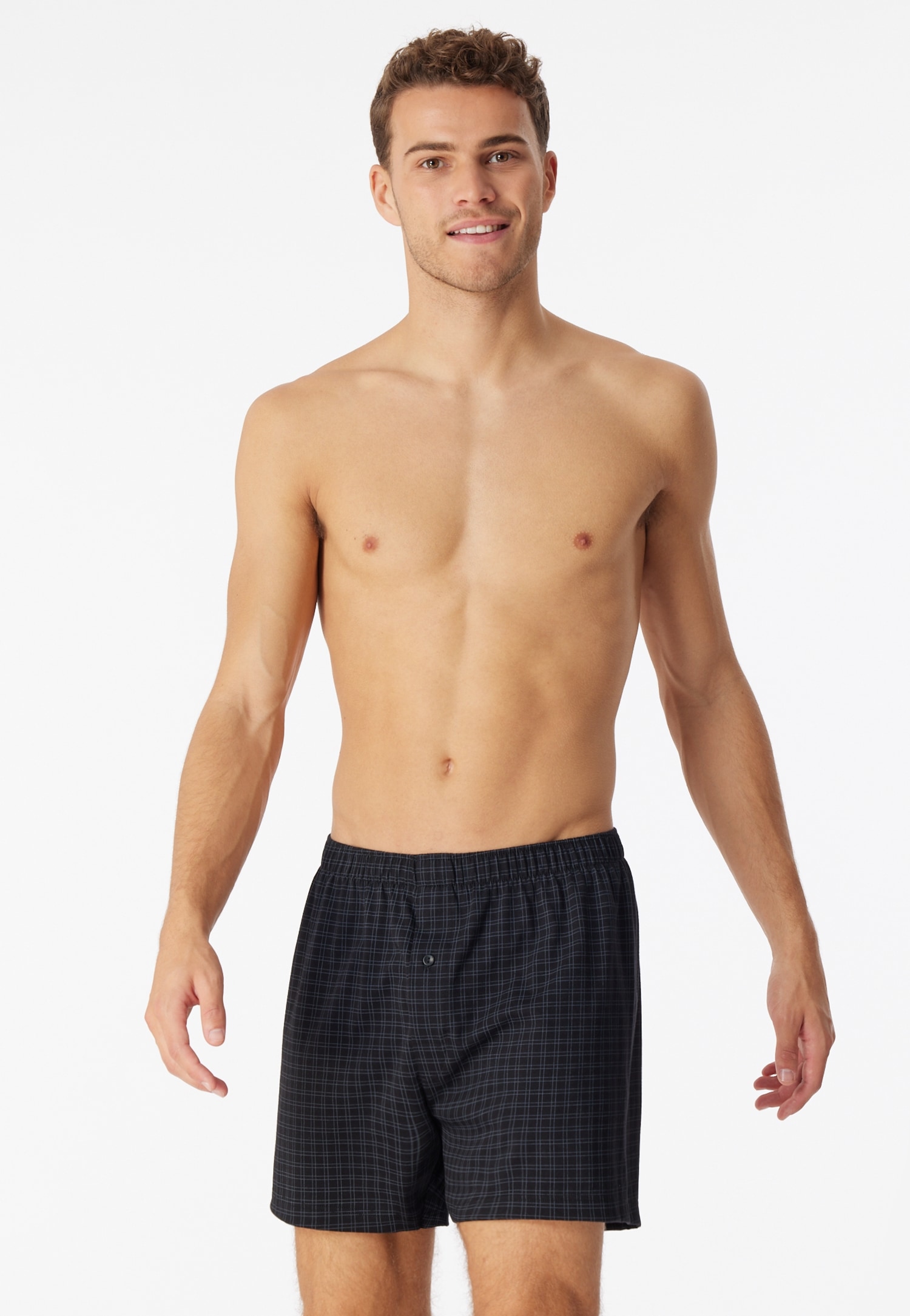 Schiesser Boxershorts »Cotton Casual« mit Eingriff, kariert