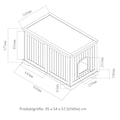 dobar Tierbett »Katzenhaus Mohrle XL«, BxLxH: 54x95x58 cm, weiß