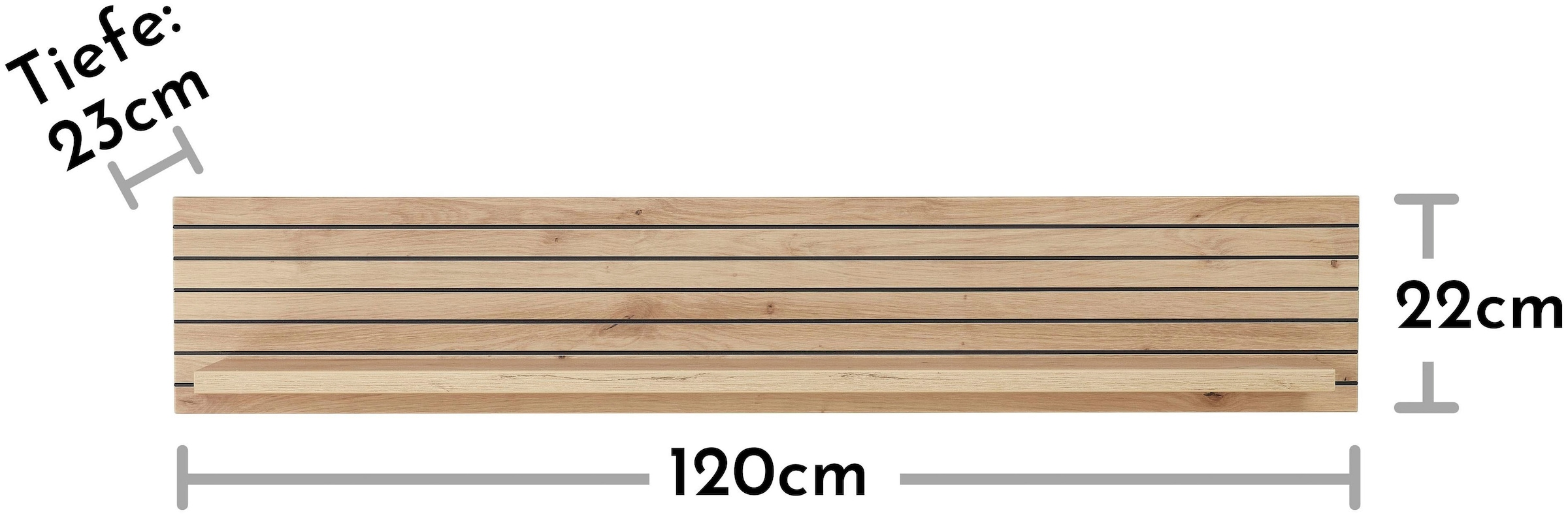 Innostyle Wandboard »Core, Wandbord Maße B/H/T 120x22x23 cm« 1 Stk. tlg. Wandbord mit 1 Boden inkl. LED Beleuchtung