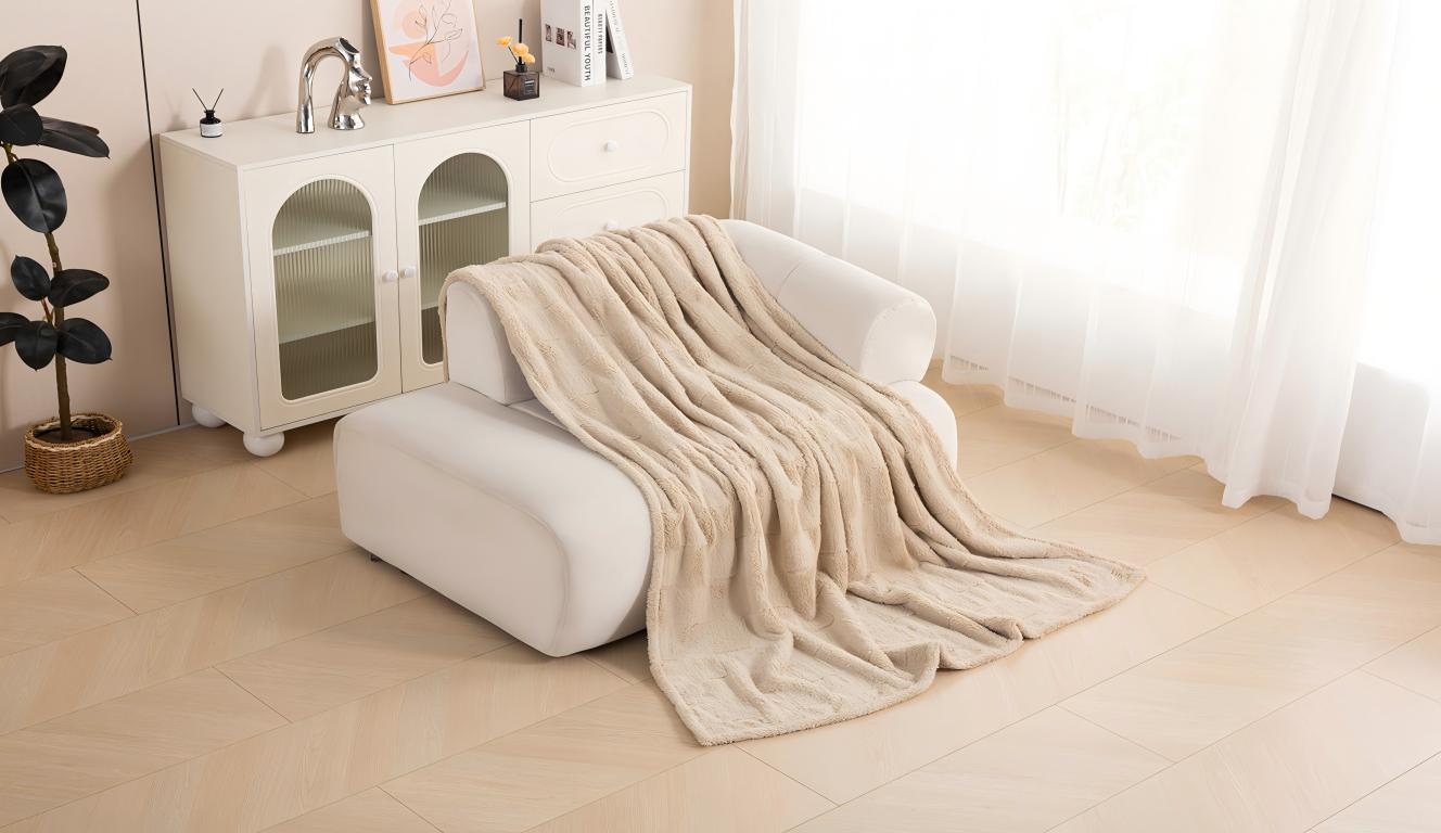 OTTO home Wohndecke »Cinnia« weich, modern, angenehm, wärmend, pflegeleicht, Decke, 630 g/m²