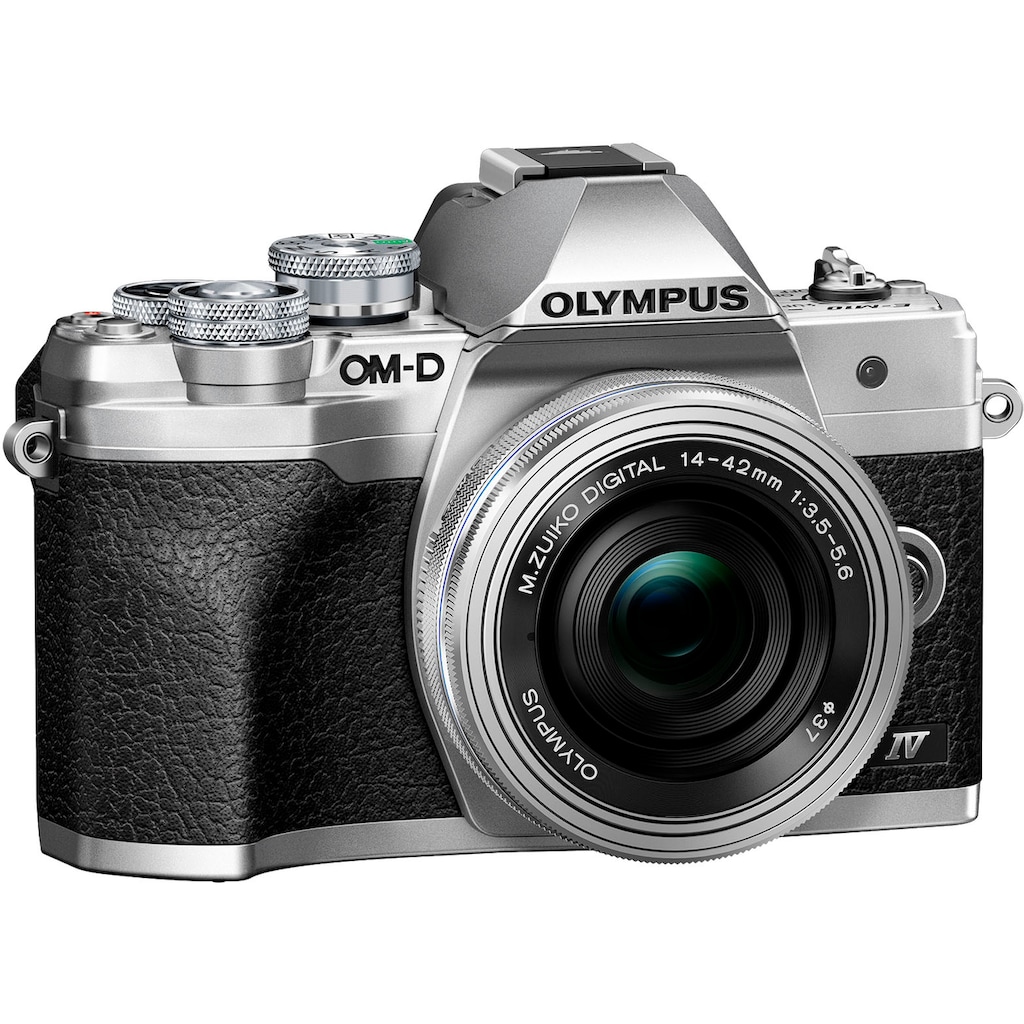 Olympus Systemkamera »E-M10 Mark IV«, M.Zuiko Digital ED 14‑42mm F3,5-5,6 EZ Pancake, 20,3 MP, Bluetooth-WLAN (WiFi)