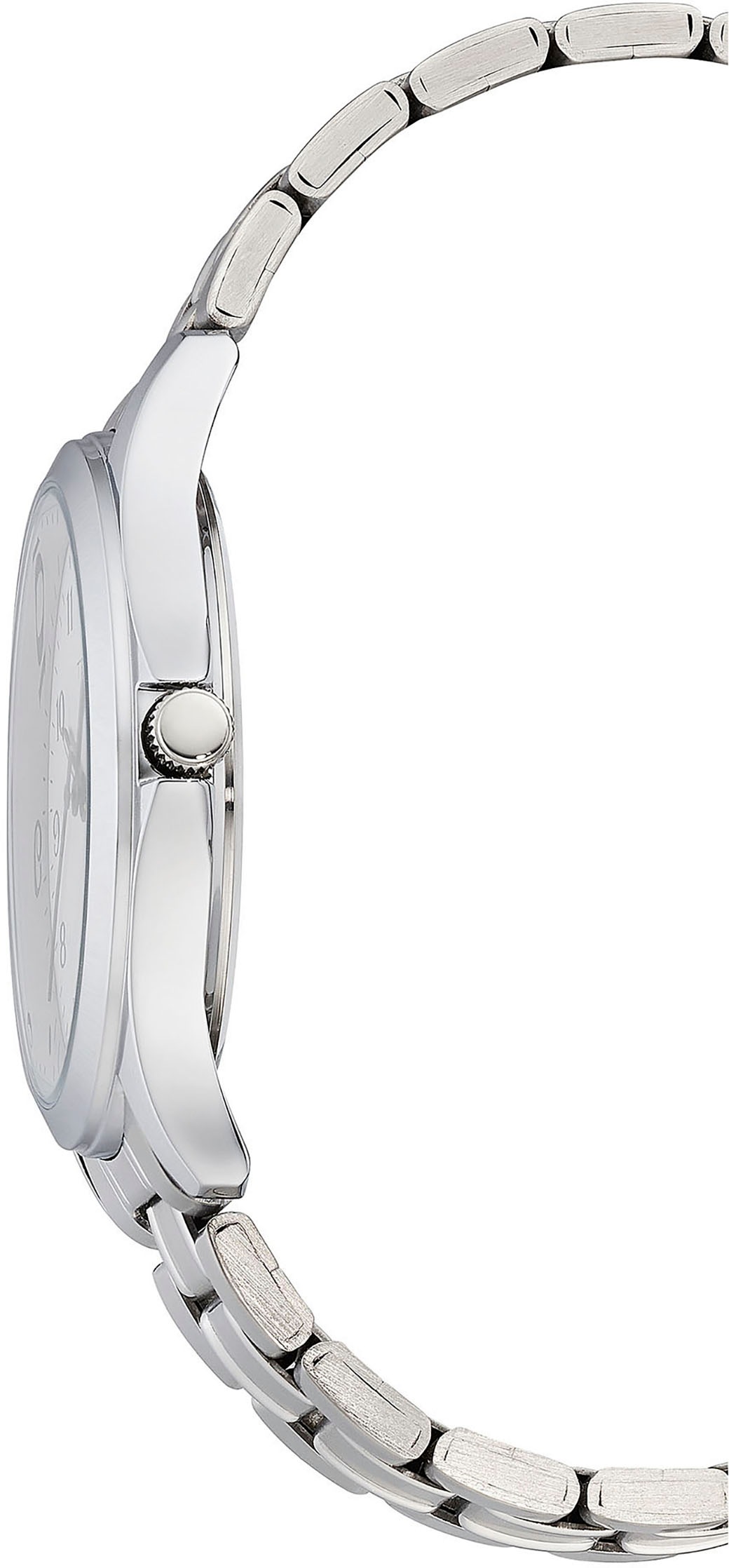 Tempic Quarzuhr, Armbanduhr, Herrenuhr, analog, Edelstahlarmband