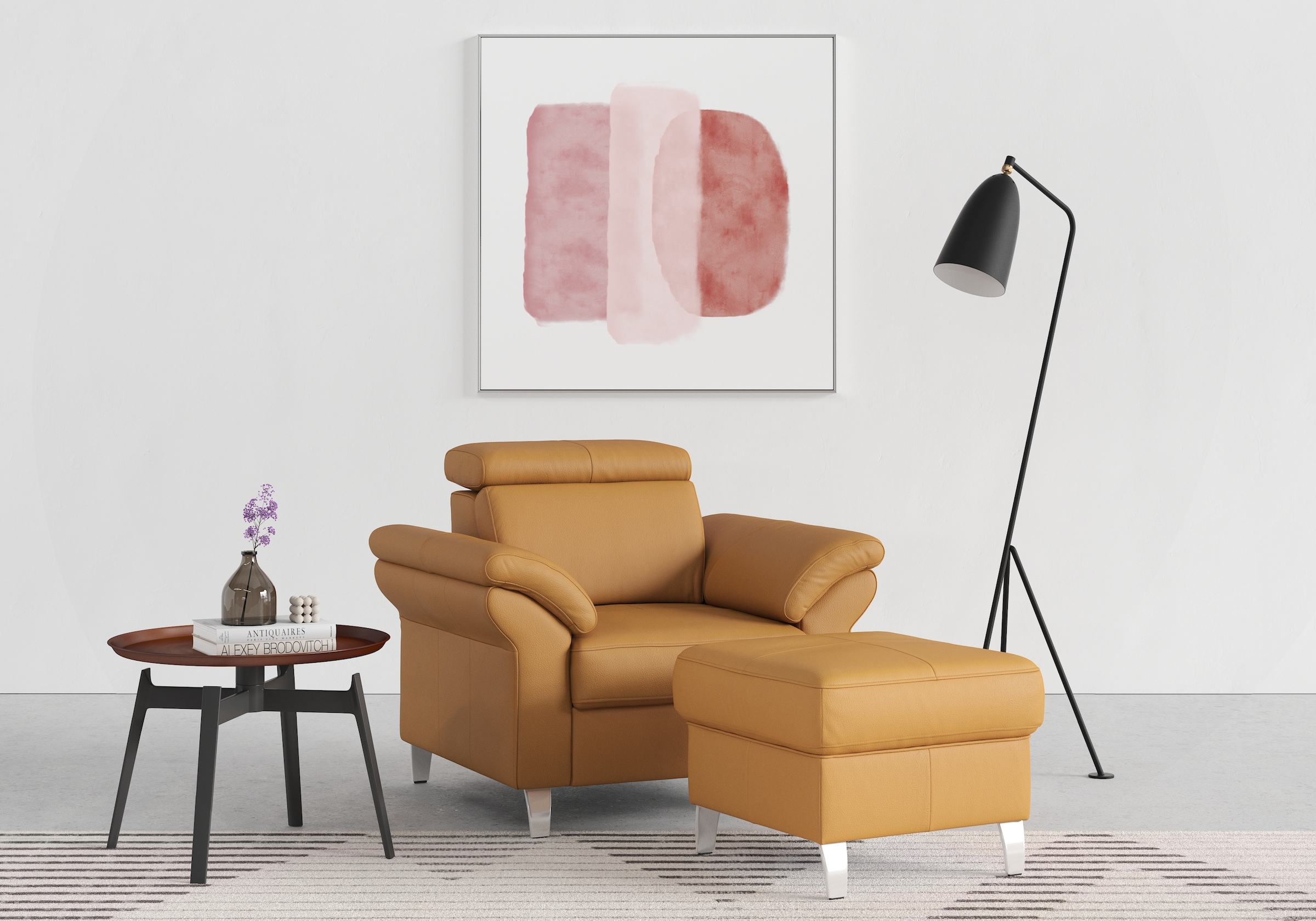 sit&more Sessel »Arngast«, inklusive Federkern und Kopfteilverstellung