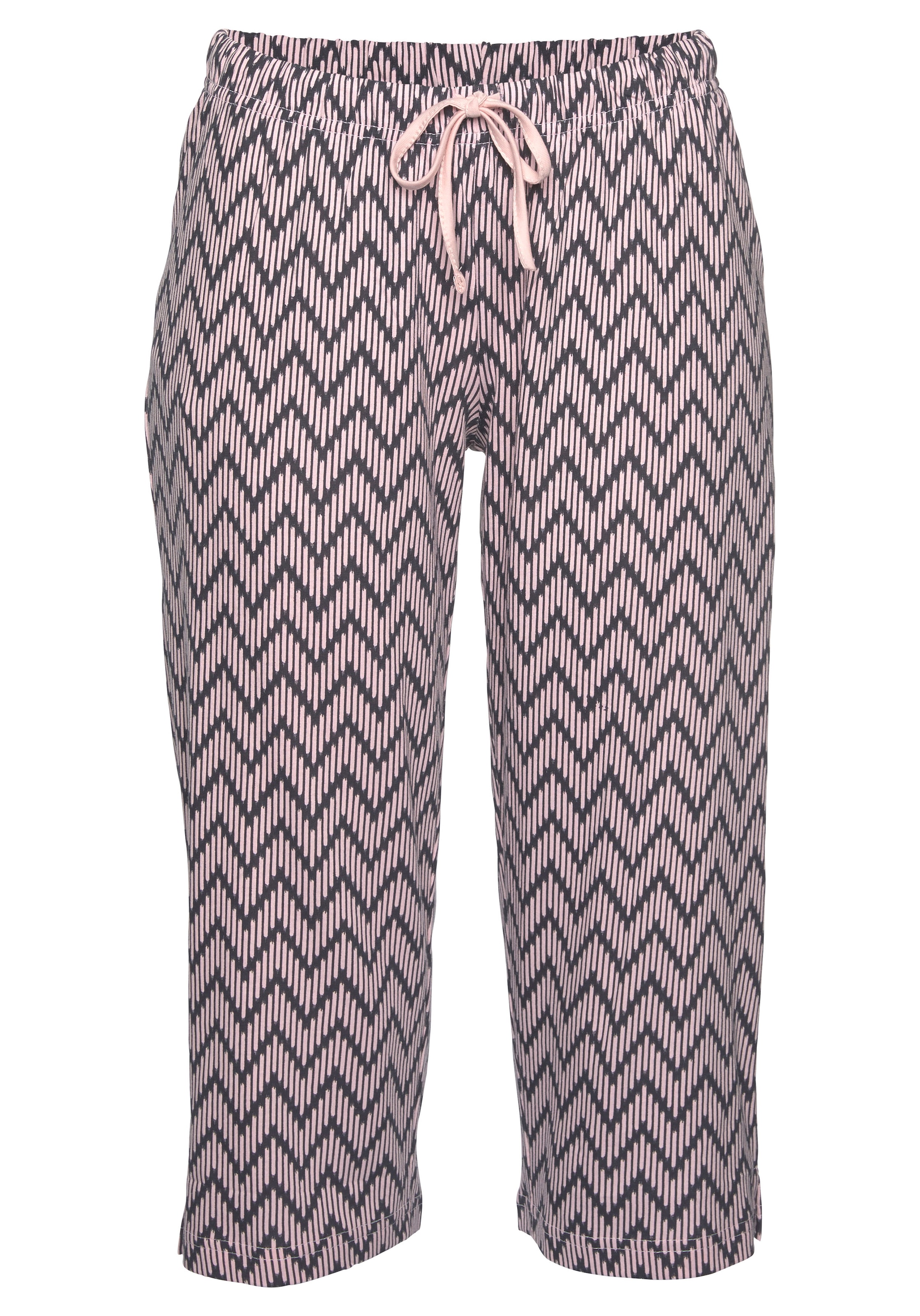 Vivance Dreams Capri-Pyjama 2 tlg. mit  gemusterter Schlafhose