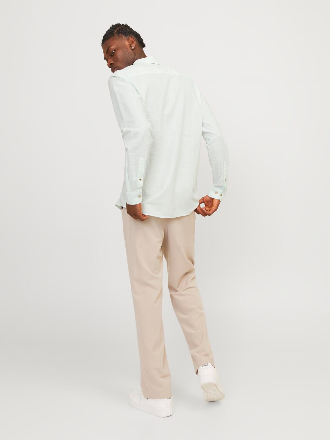 Jack & Jones Langarmhemd »JJESUMMER LINEN BLEND SHIRT LS SN«