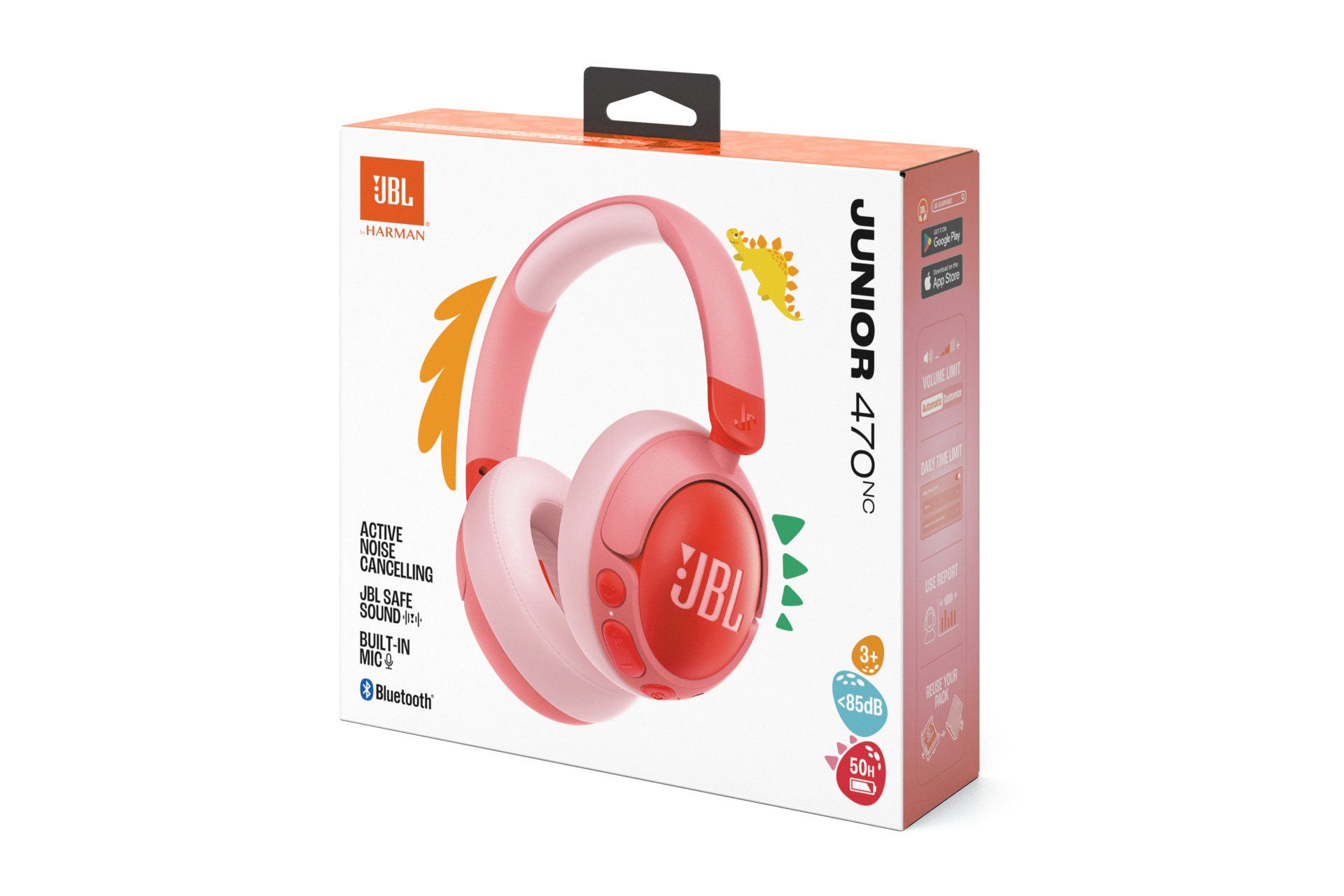 JBL Kinder-Kopfhörer »Junior 470NC«, A2DP Bluetooth, Active Noise Cancelling (ANC)