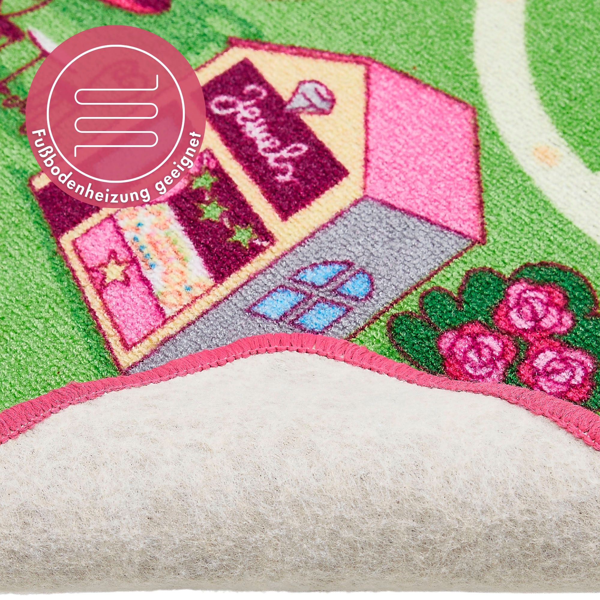 Andiamo Kinderteppich »Straße Lagerräumung«, rechteckig, 7 mm Höhe, Straßen-Spiel-Teppich, Sonderposten, für Mädchen & Jungen