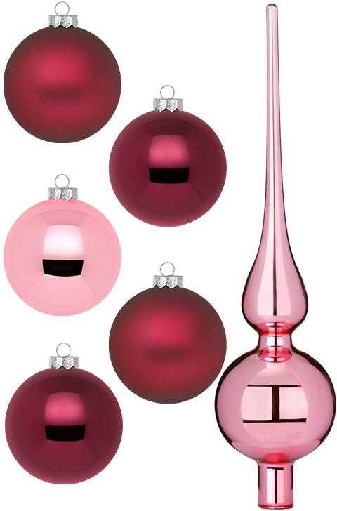 Kiss, Glas, aus Kugeln Weihnachtsbaumkugel »Berry online (Set, by Inge 46 Spitze St.), Weihnachtsdeko, 4-6 kaufen ca. Christbaumkugeln inkl. 28 cm MAGIC cm, 45 Ø Christbaumschmuck«,