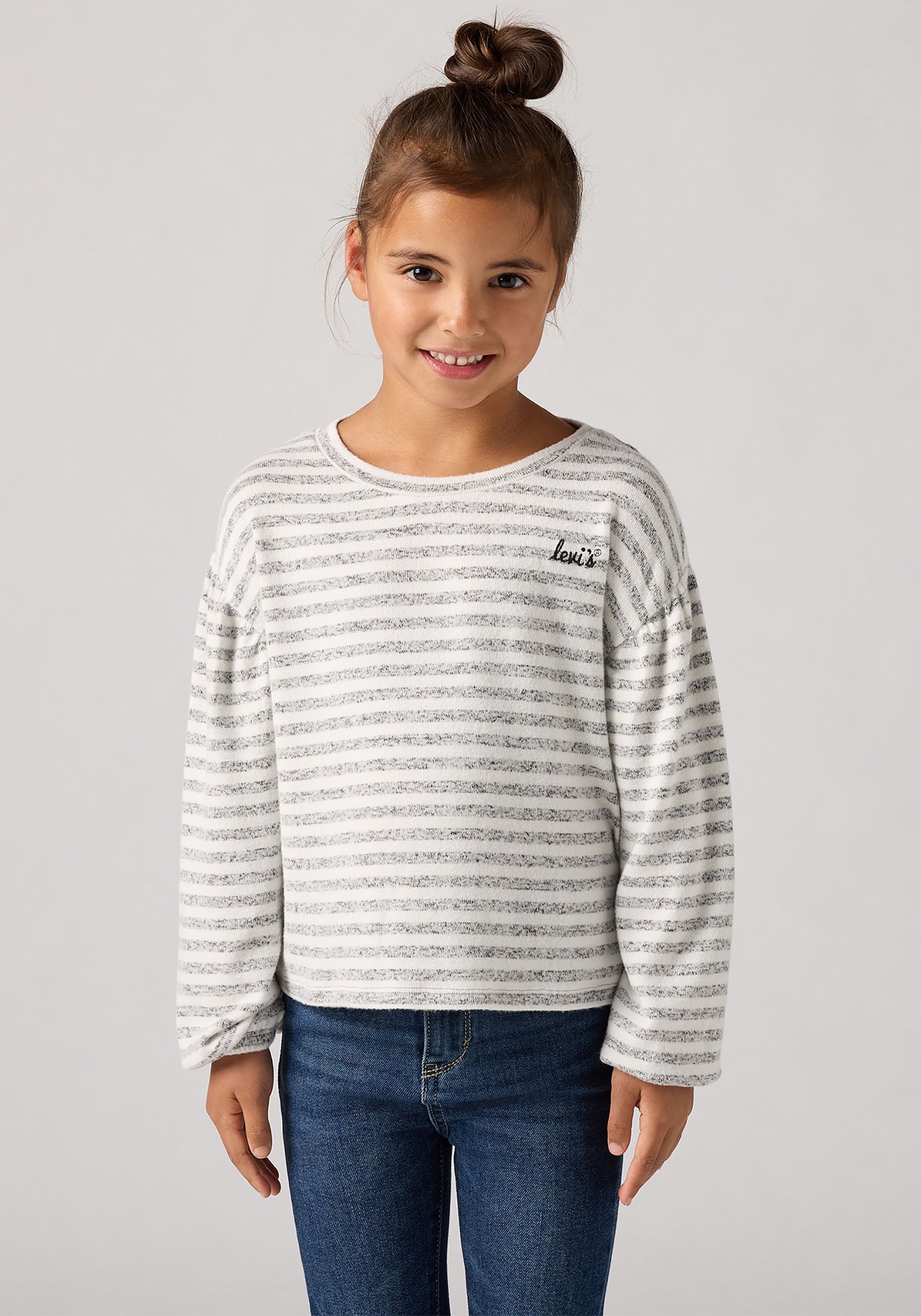 Levi's® Kids Langarmshirt »LVG HACCI STRIPED LS KNIT TOP« in Ringeloptik, for Girls