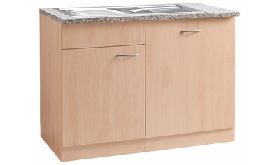 wiho Küchen Spülenschrank »Kiel«, 110 cm breit, inkl. Tür/Griff/Sockel für Geschirrspüler kaufen