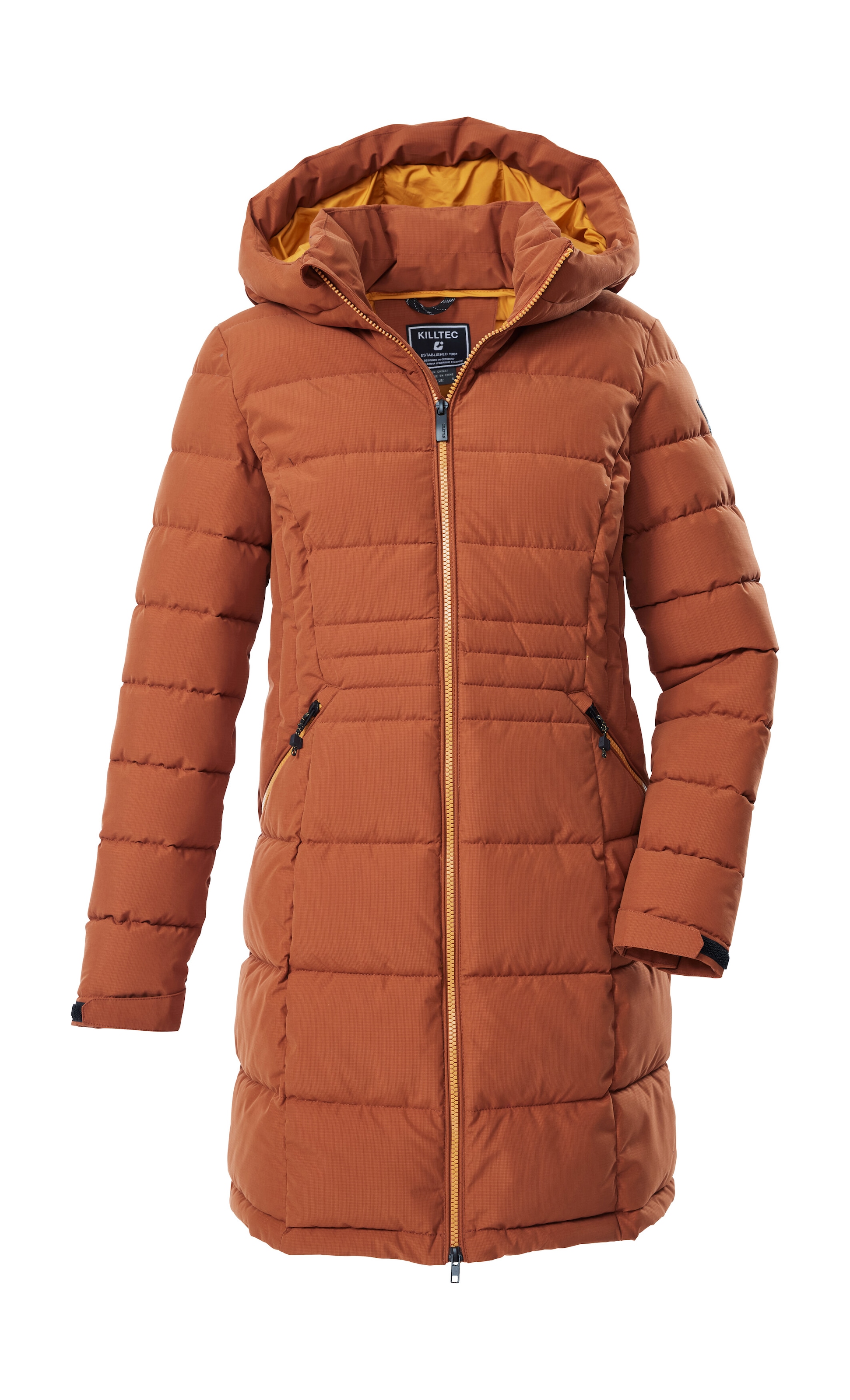 Killtec Steppmantel »KOW 11 WMN QLTD PRK« Wasserabweisender Parka mit verstellbarer Kapuze und Kinnschutz