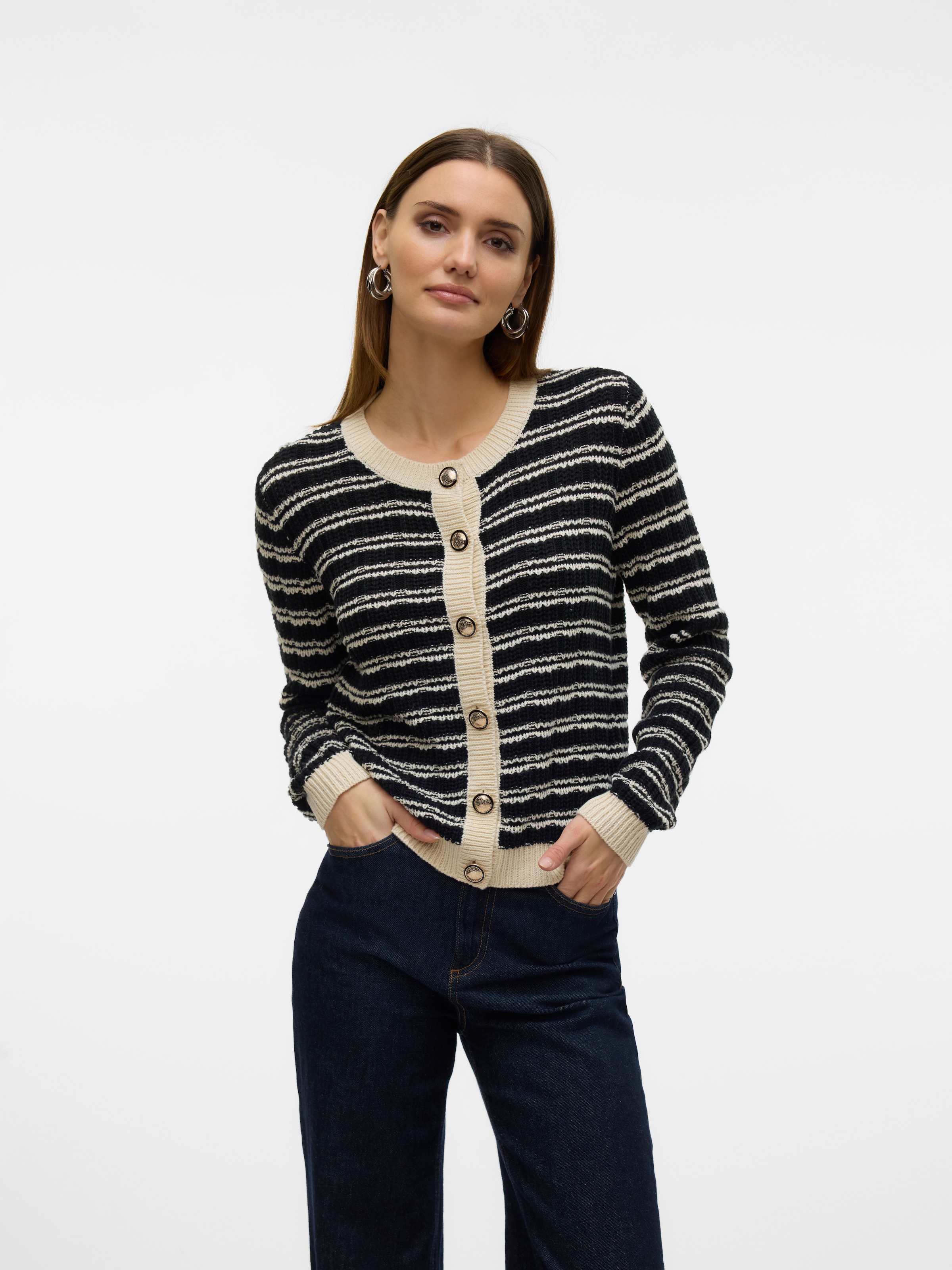 Vero Moda Strickjacke »VMCHARLOT LS O-NECK CARDIGAN NOOS«