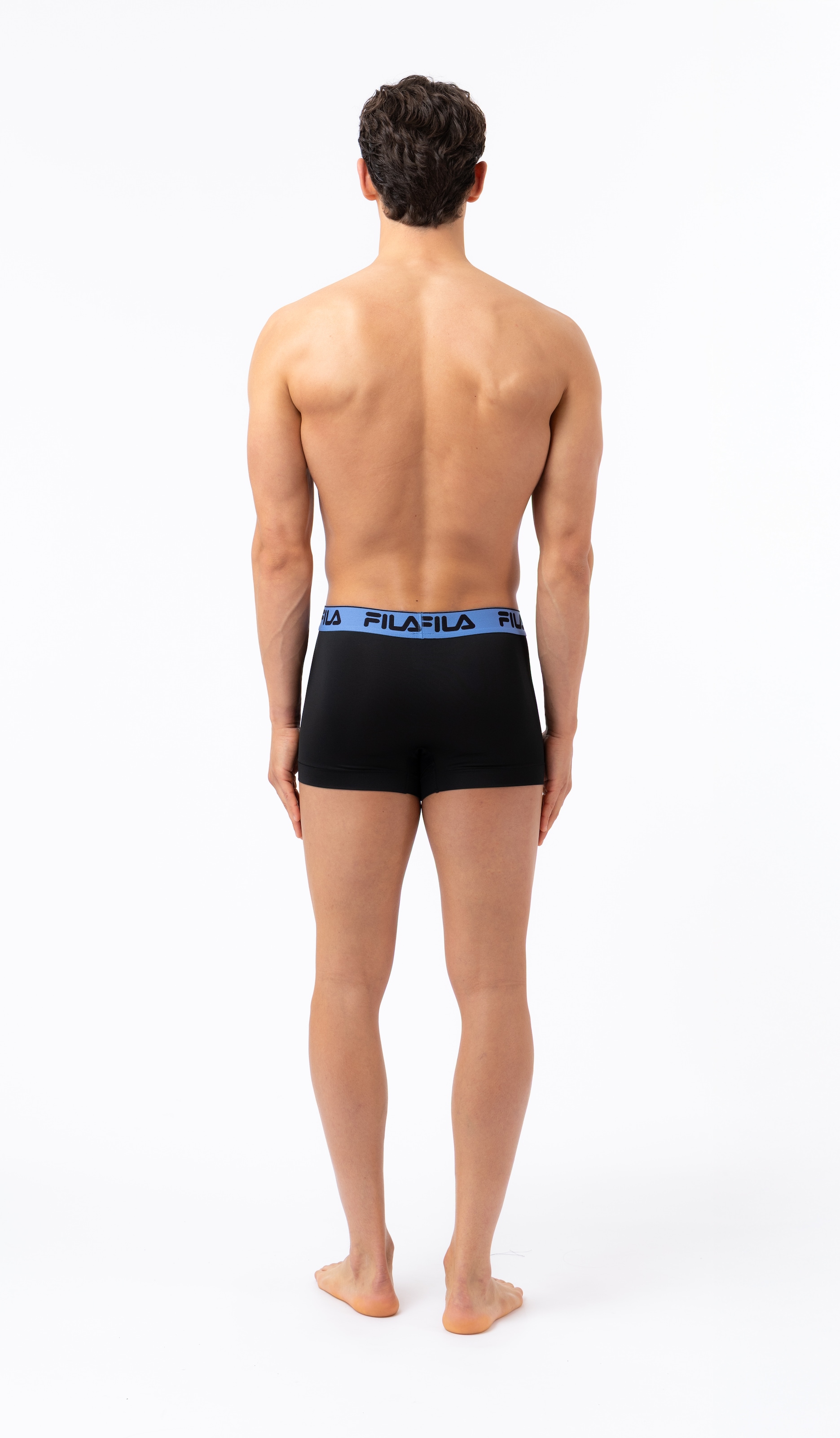 Fila Boxer 4er Pack,  ohne Eingriff, mit farbigem Logobund, Multipack