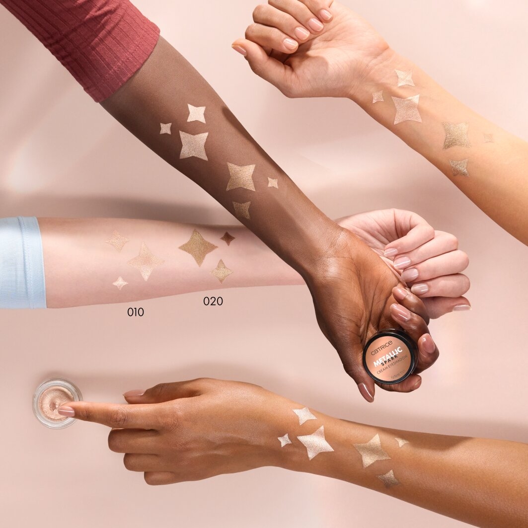 Catrice Lidschatten »Metallic Spark Cream Eyeshadow«, (Set, 3 tlg.)