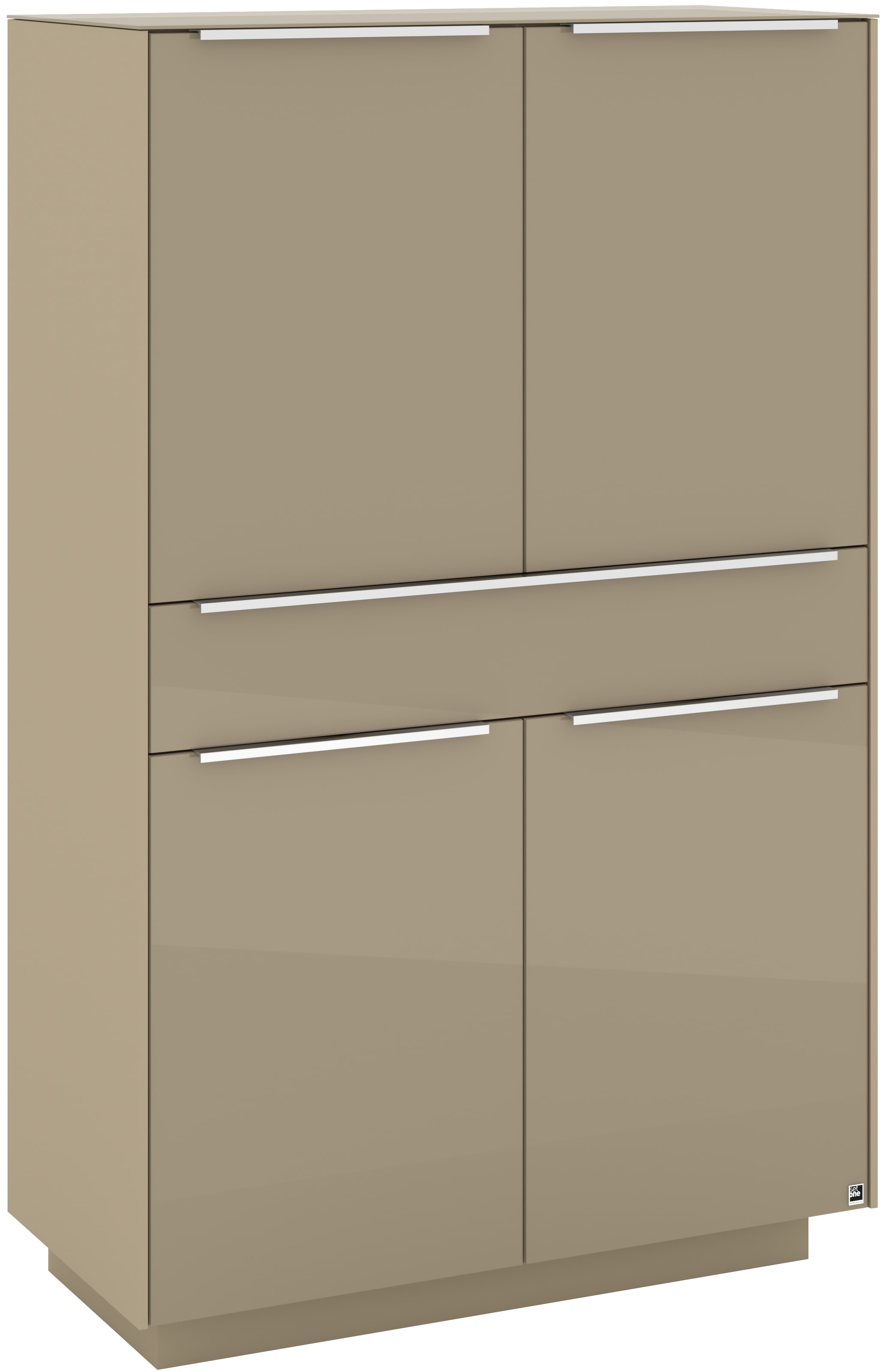 set one by Musterring Highboard »Reno« 1 Stk. tlg. Mit Sockel in diversen Farben, 148 cm Höhe & Farbauswahl