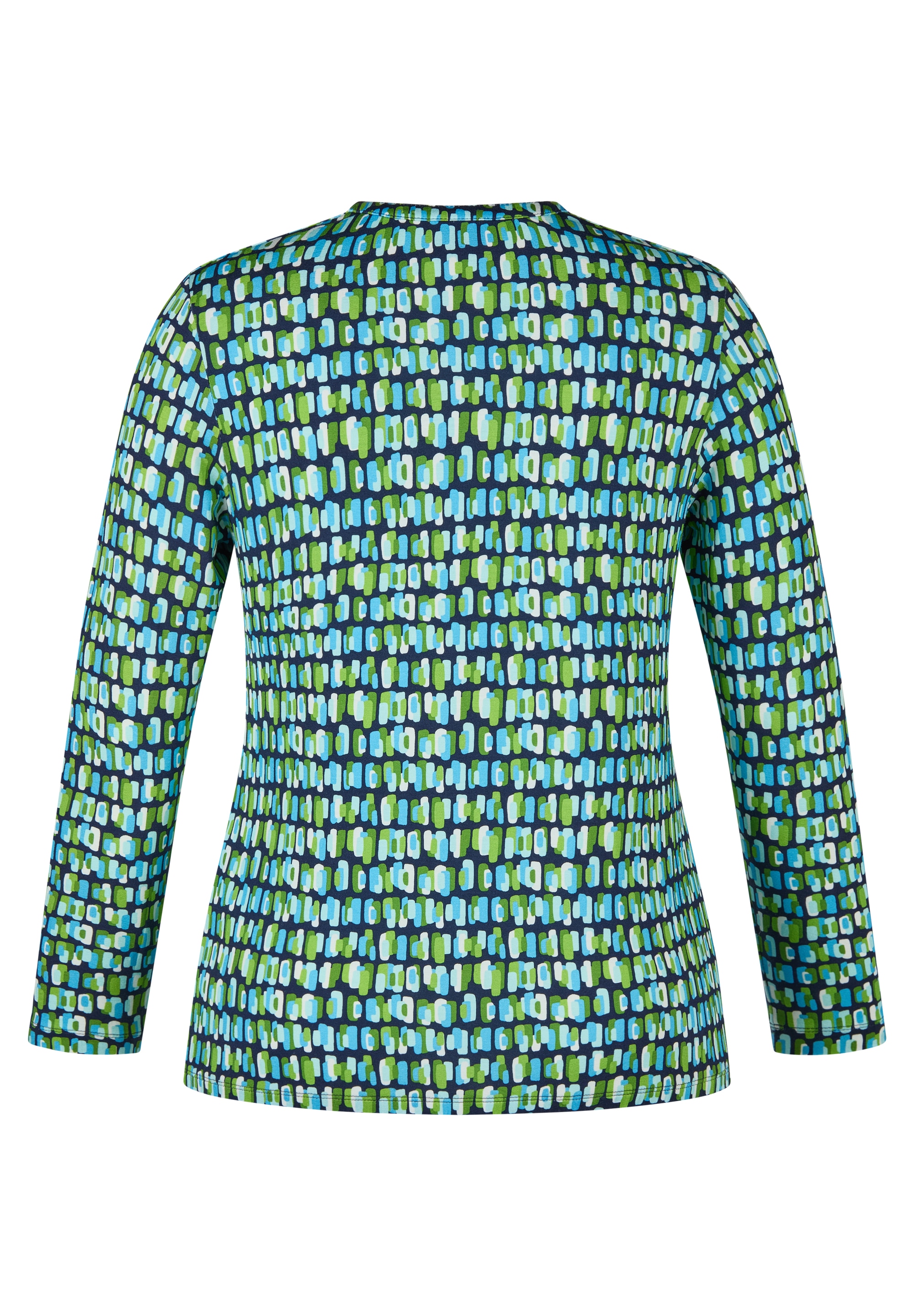 Rabe Langarmshirt mit grafischem Muster