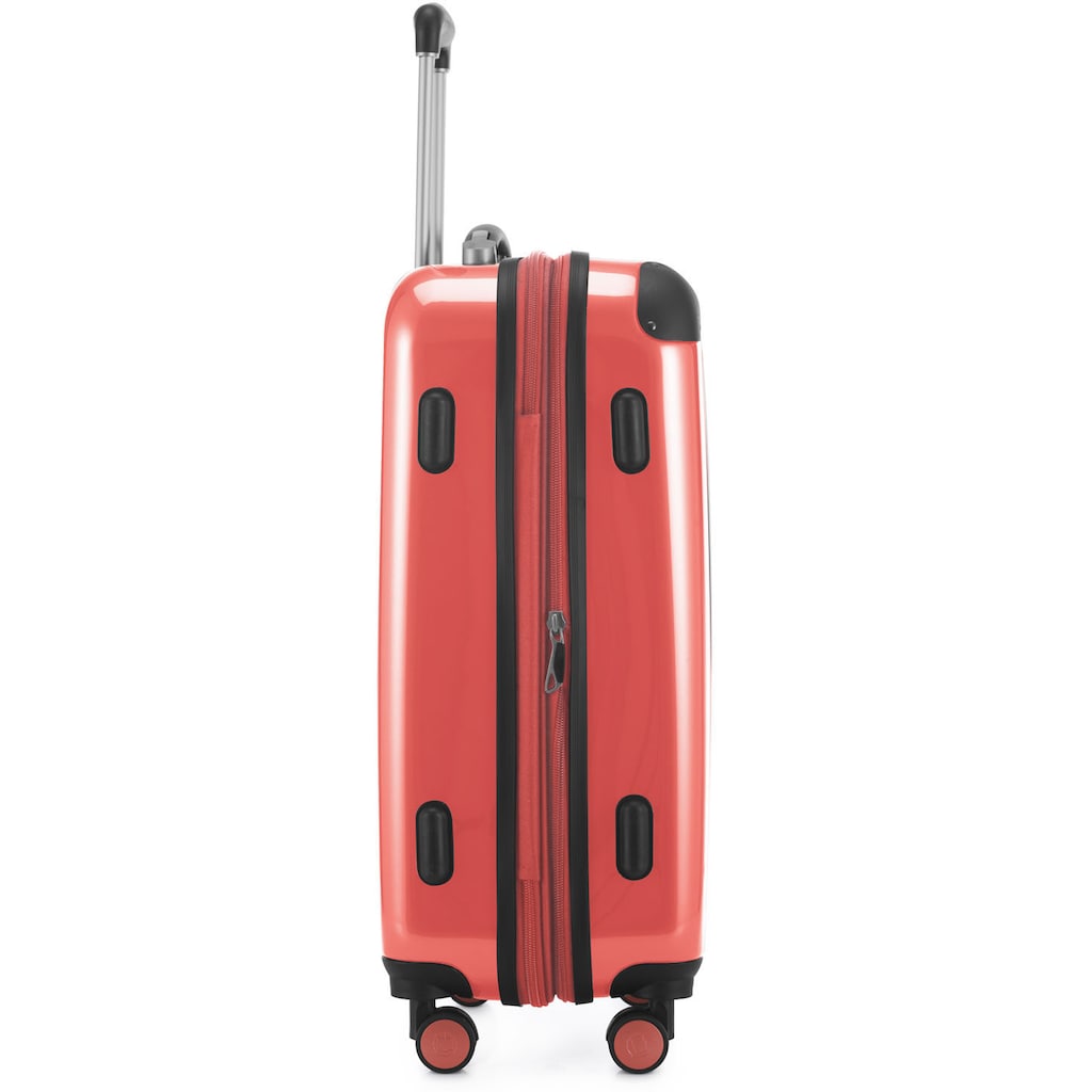 Hauptstadtkoffer Hartschalen-Trolley »Alex, 55 cm, Korall«, 4 Rollen