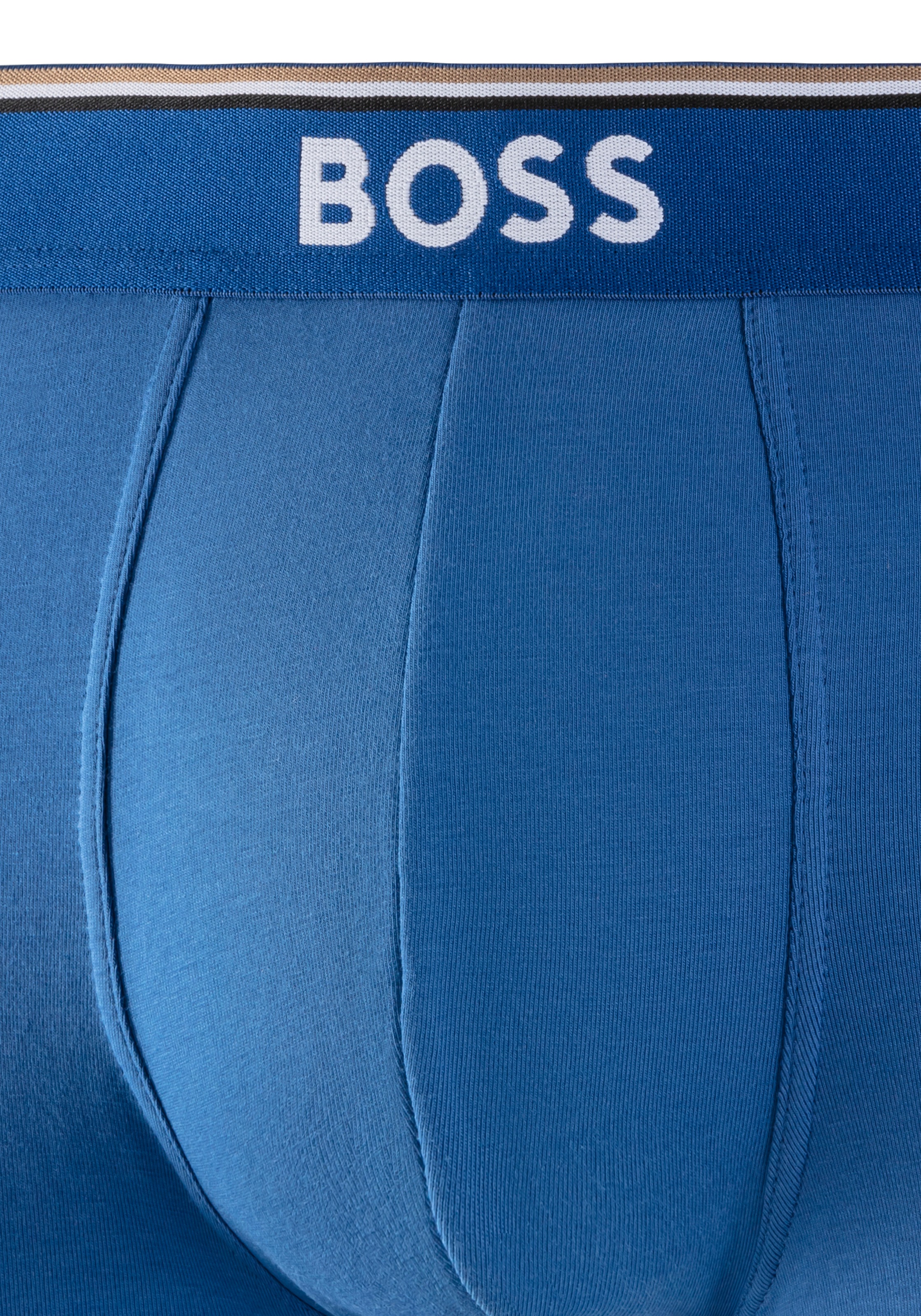 BOSS Langer Boxer »Brief 3 PACK«, mit farblich passendem Webbund