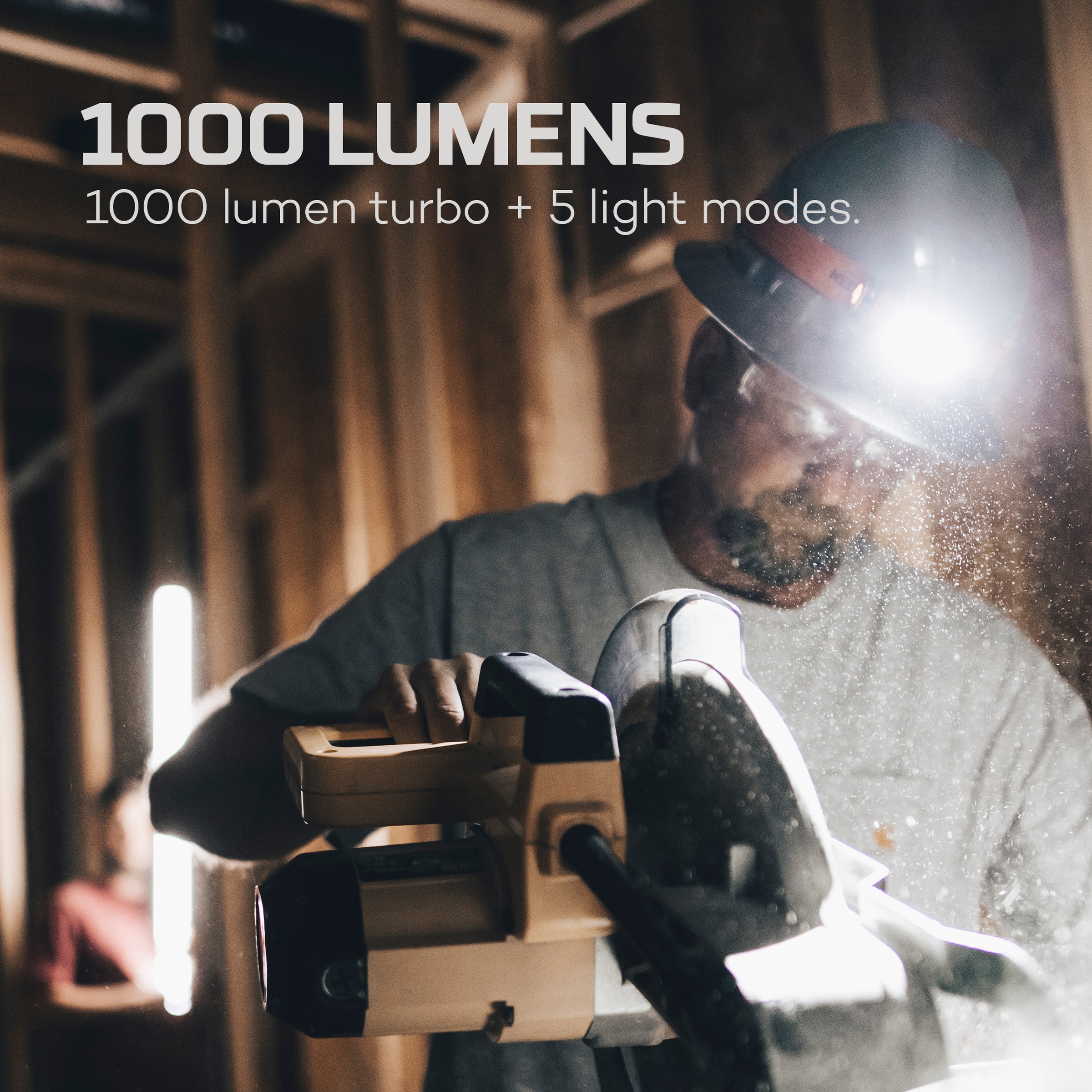 NEBO LED Taschenlampe »Nebo Master Series HL1000« Taschenlampe inkl. Ladekabel, Stirnband, 