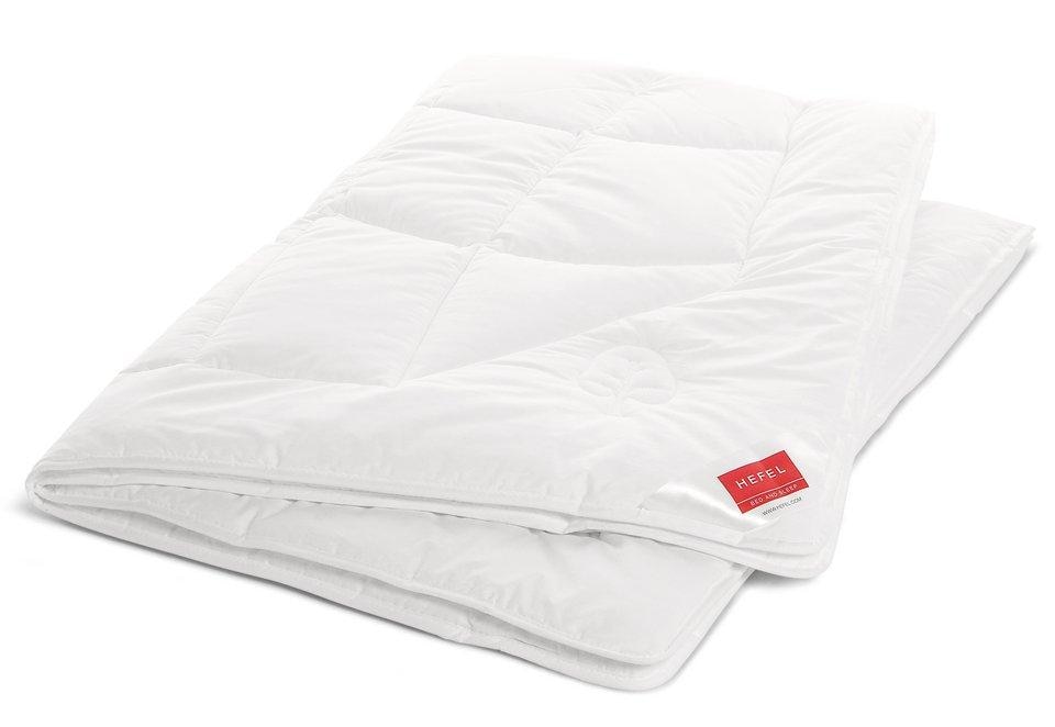 Hefel Einziehdecke »Klimacontrol Fair«, leicht, Füllung 100% TENCEL™ Lyocell, Bezug 100% Baumwoll-Satin aus FAIRTRADE certified cotton, (1 St.), HEFEL Bodyfit Steppung