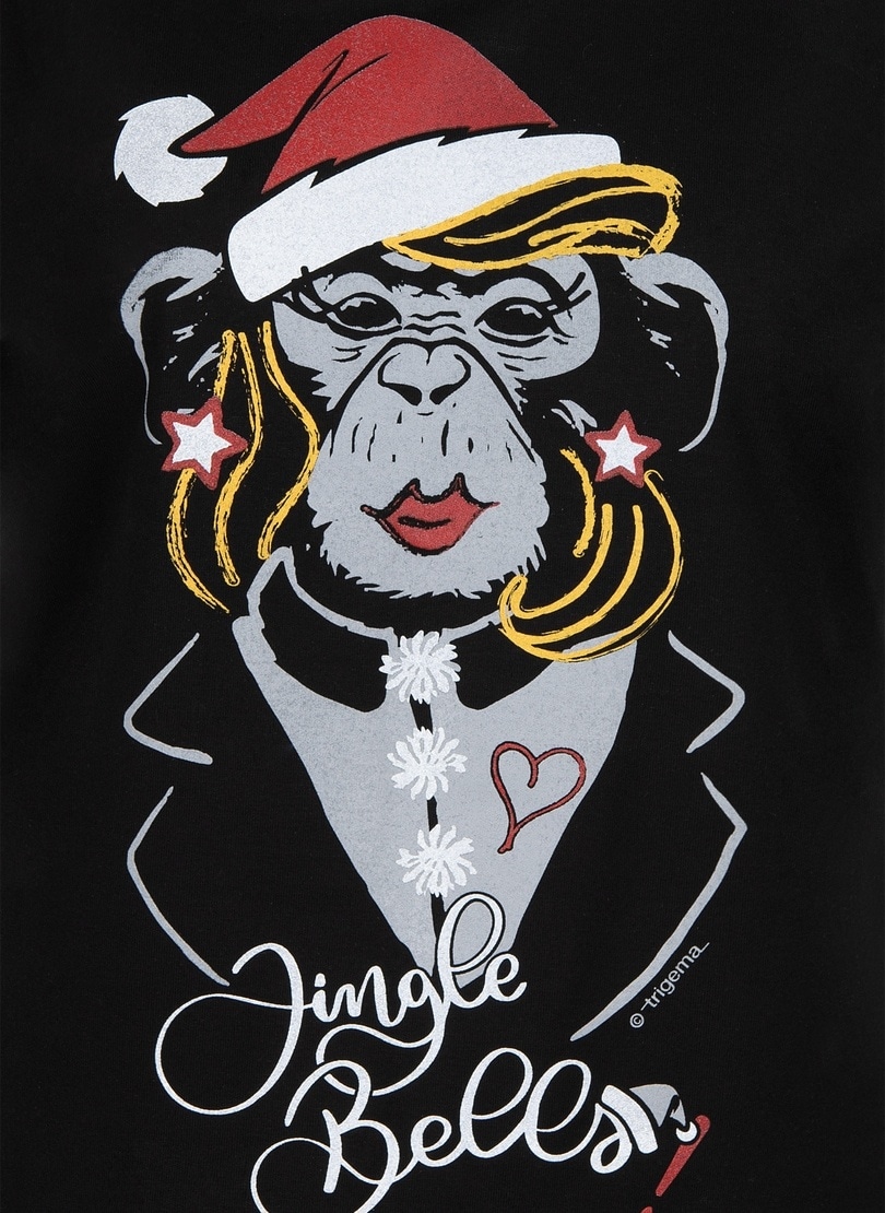 Trigema T-Shirt mit ♕ bei T-Shirt »TRIGEMA Weihnachts-Motiv«
