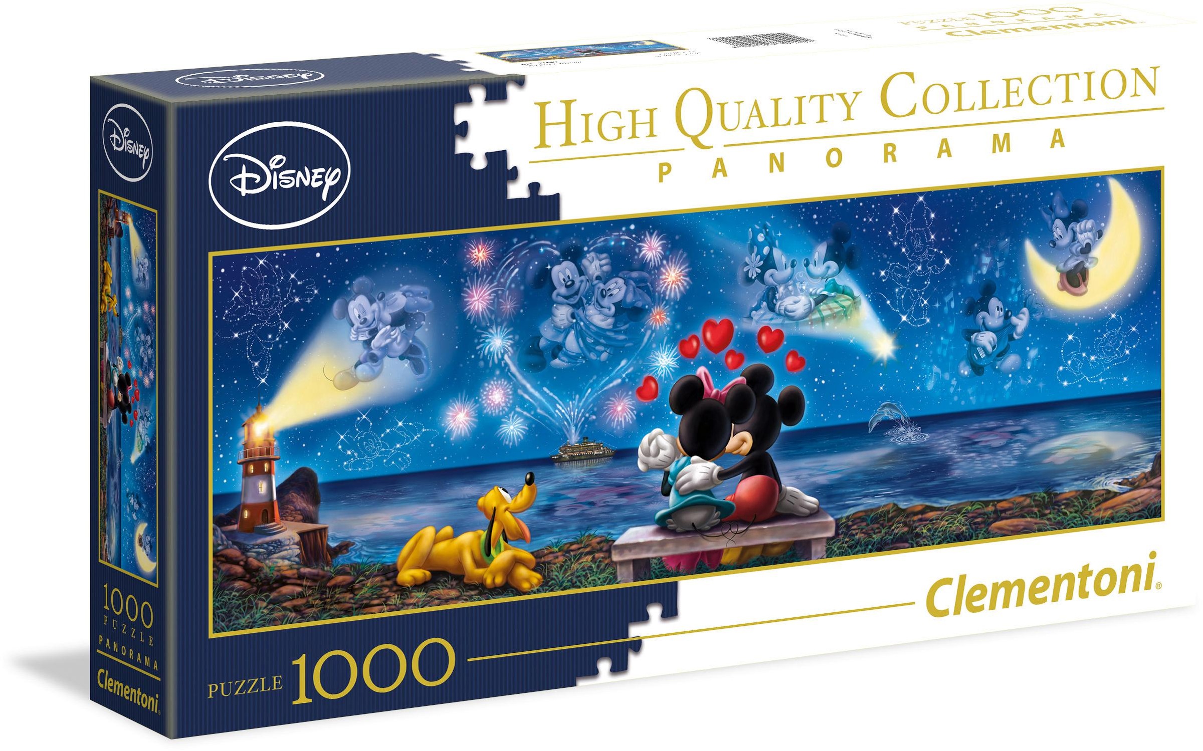 Clementoni® Puzzle »Panorama High Quality Collection, Disney Mickey und Minnie«, Made in Europe, FSC® - schützt Wald - weltweit