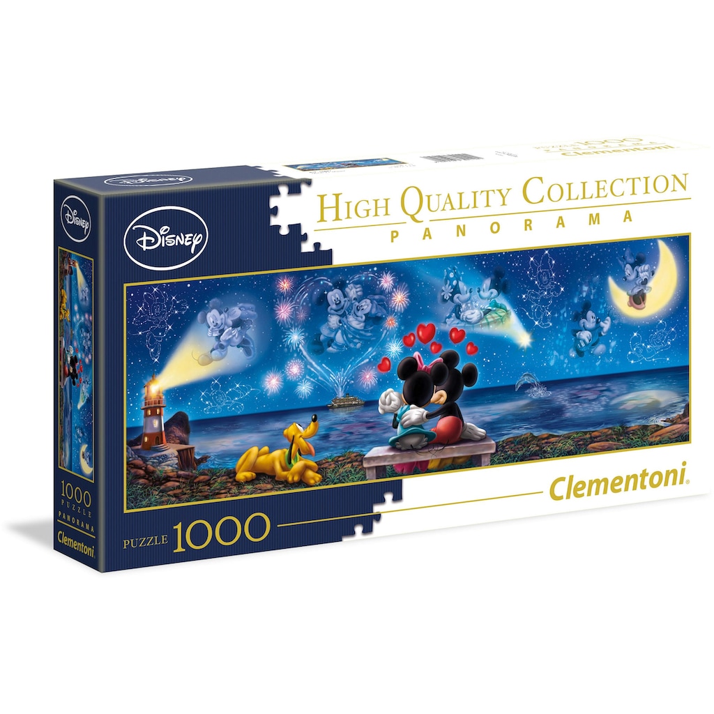Clementoni® Puzzle »Panorama High Quality Collection, Disney Mickey und Minnie«, Made in Europe, FSC® - schützt Wald - weltweit