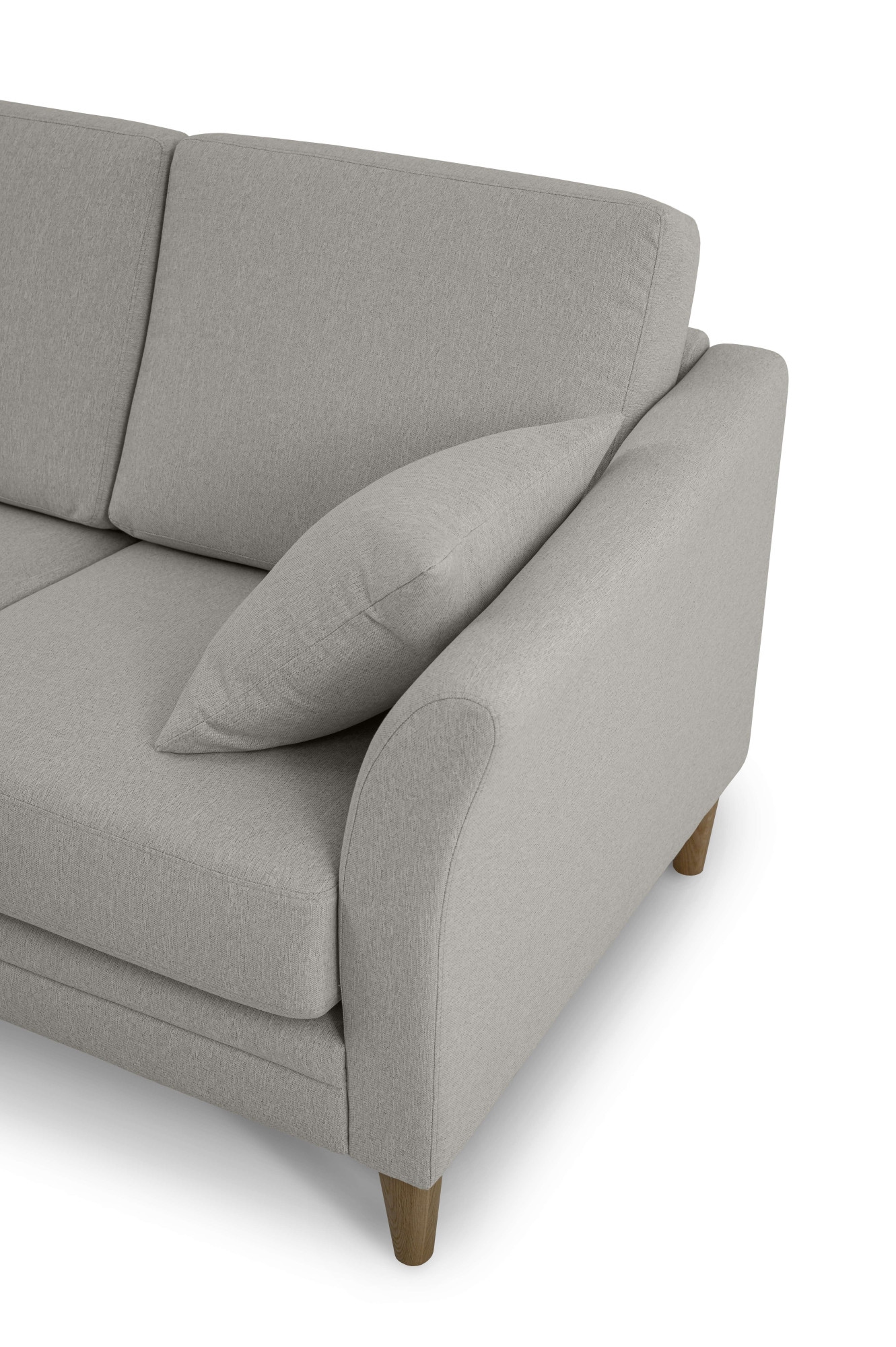 Home affaire 3-Sitzer »Arellano, Breite 217 cm«, klassisches Design, 2 Zierkissen inklusive, Webstoff fein