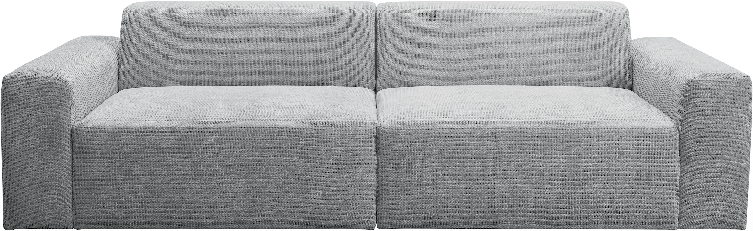 WERK2 Sofa »Zeus 3-Sitzer, Big-Sofa, Breite 256cm, Tiefe 105cm, modern und bequem«, Curvy Trend 3-Sitzer mit urbaner Optik
