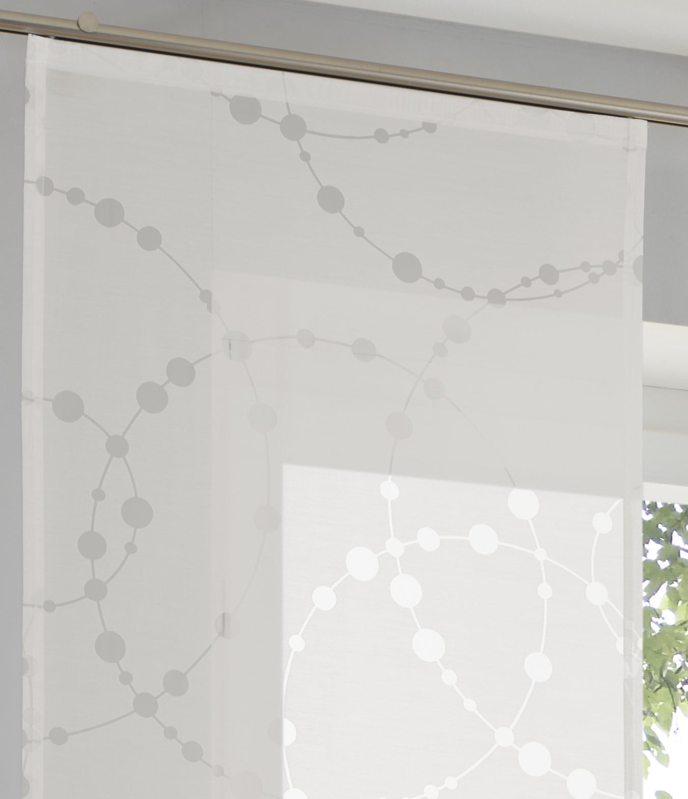 Kutti Schiebegardine »Cadena Schiebevorhang« Paneelwagen 1 Stk. tlg. Ausbrenner Kreis Motiv (1 St)