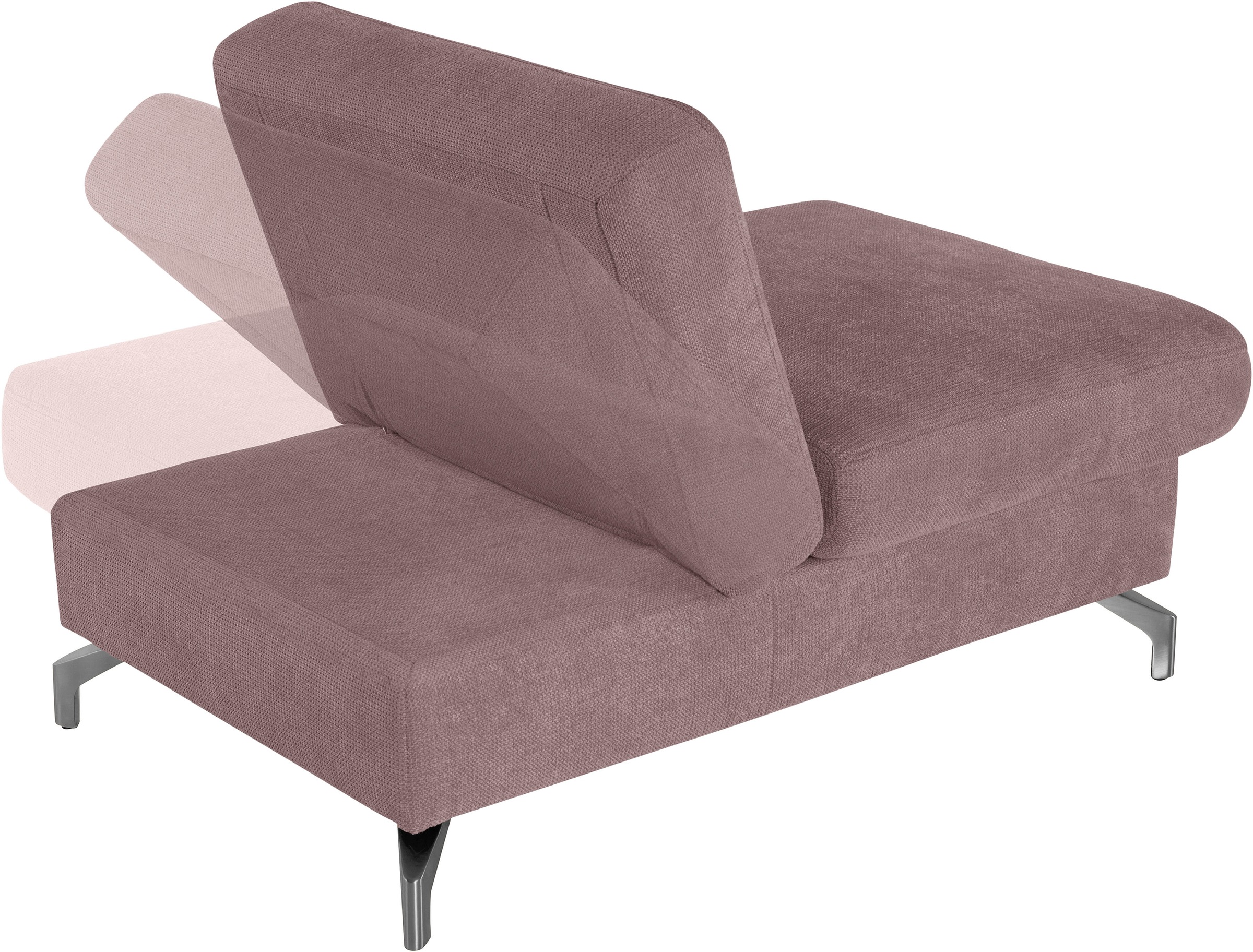 sit&more Hocker »Percy«, Fußhöhe 12 cm, mit Klappfunktion, wahlweise in 2 Fußfarben