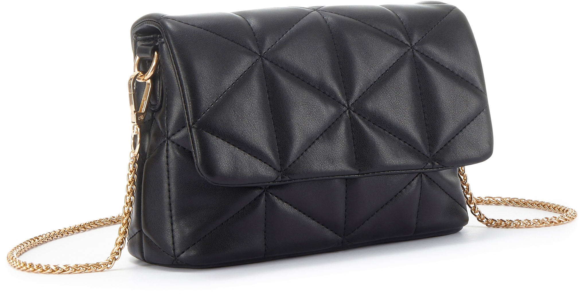 Vivance Umhängetasche »Minibag«, mit modischer Steppung, Kettentasche, Handtasche, Crossbody Bag VEGAN