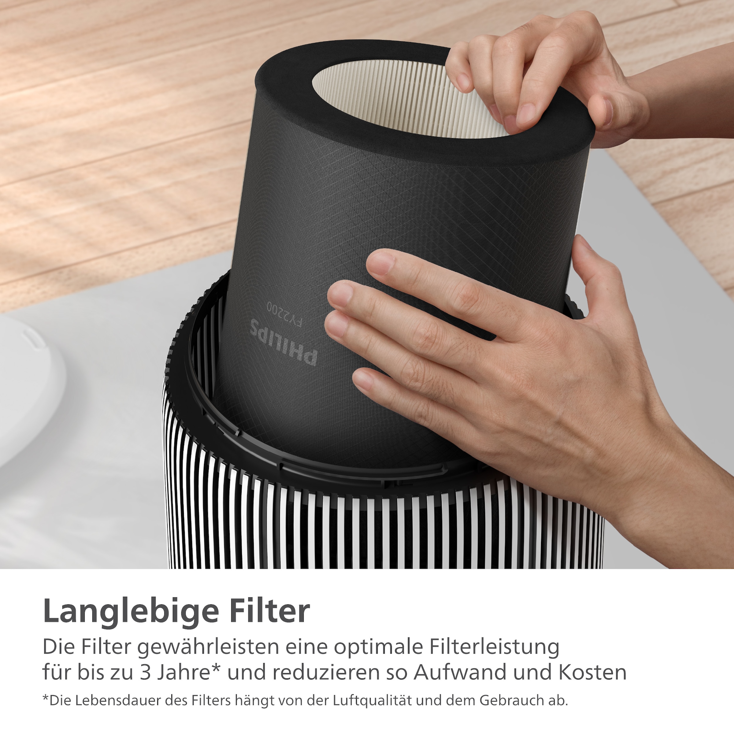 Philips Ersatzfilter »FY2200/30 HEPA NanoProtect Filter« 1 Stk. tlg. bis zu 3 Jahre verwendbar, 1 Filter im Lieferumfang