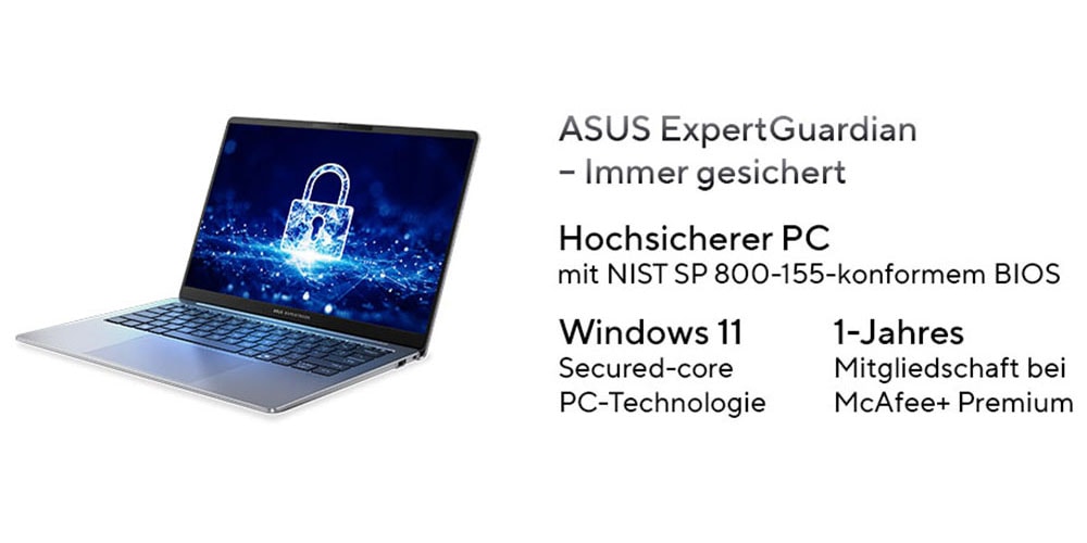 Asus Notebook »ExpertBook P5 P5405CSA-NZ0915X« 35,6 cm / 14 ″ Intel Core Ultra 5 ARC 130V 512 GB SSD