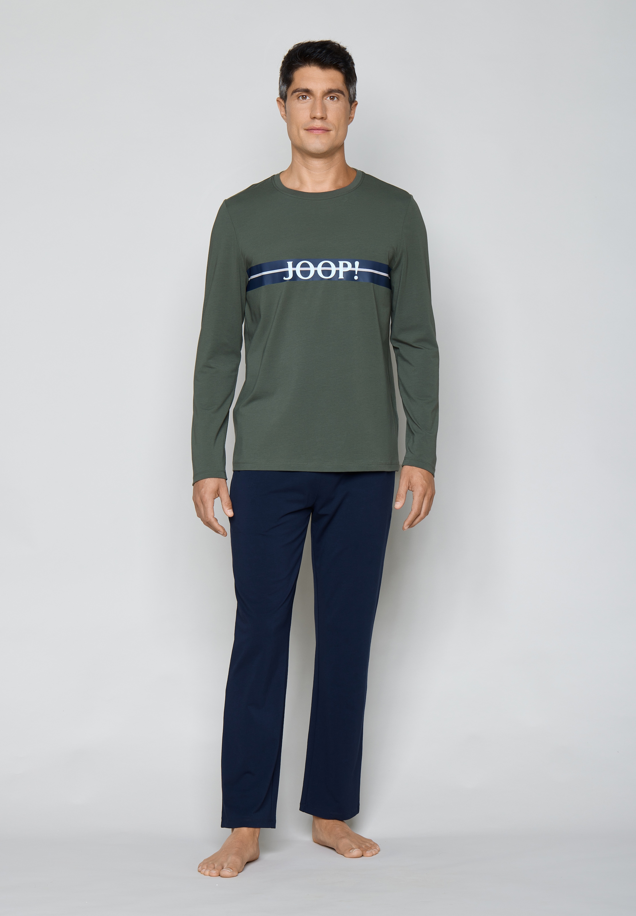 JOOP! Pyjama aus Baumwollmischung, in Jersey-Qualität, sportlich-moderner Stil