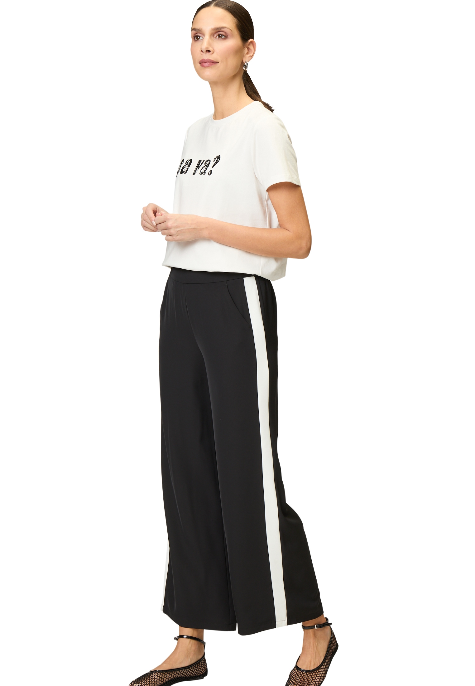 Zero Stoffhose »Hose mit Kontraststreifen 30 Inch«