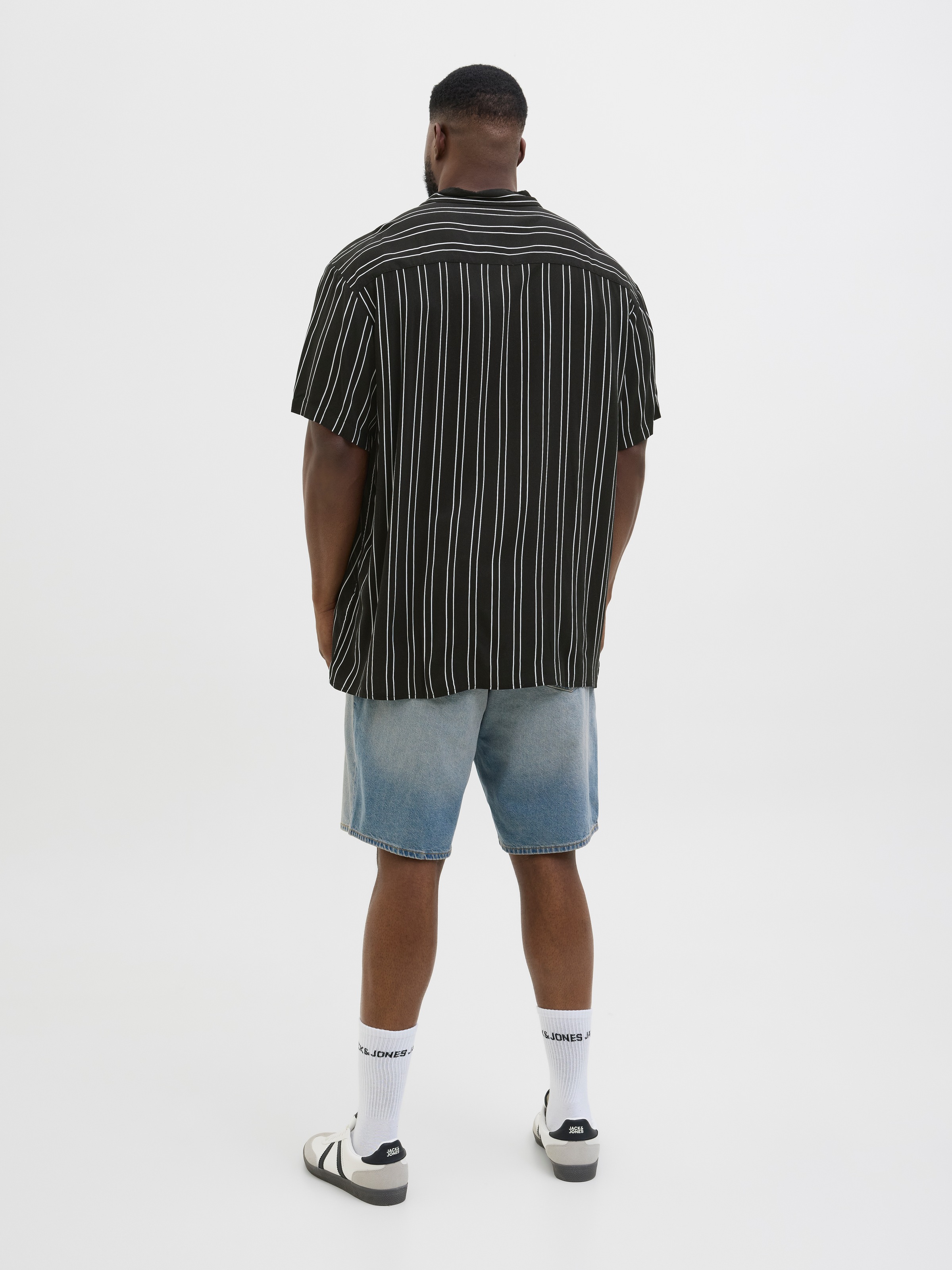 Jack & Jones PlusSize Kurzarmhemd »JJEJEFF STRIPE RESORT SHIRT SS SN PLS«
