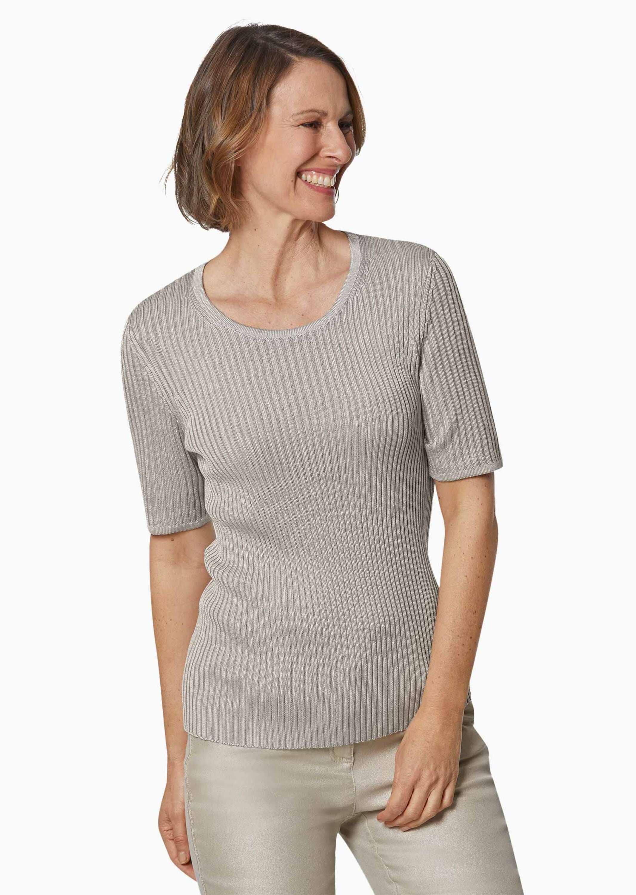 GOLDNER Rundhalspullover »Pullover Pflegeleichter Pullover in hochwertiger Rippenstruktur«