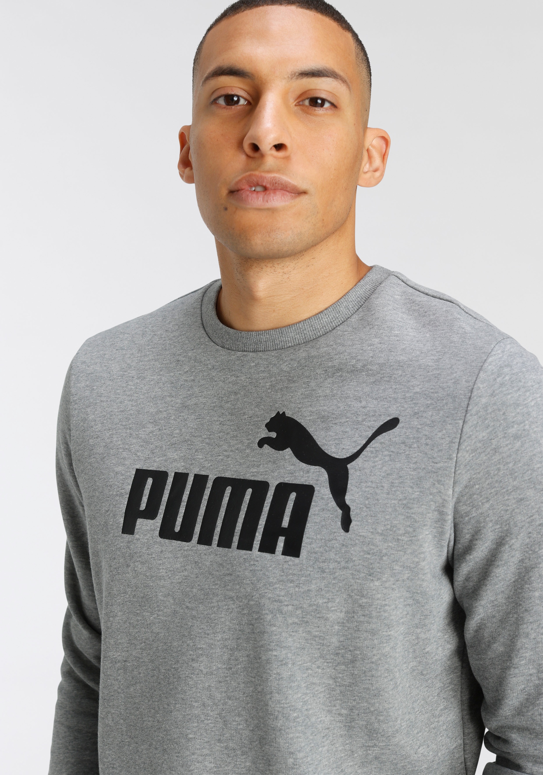 PUMA Langarmshirt »ESS BIG LOGO CREW TR«