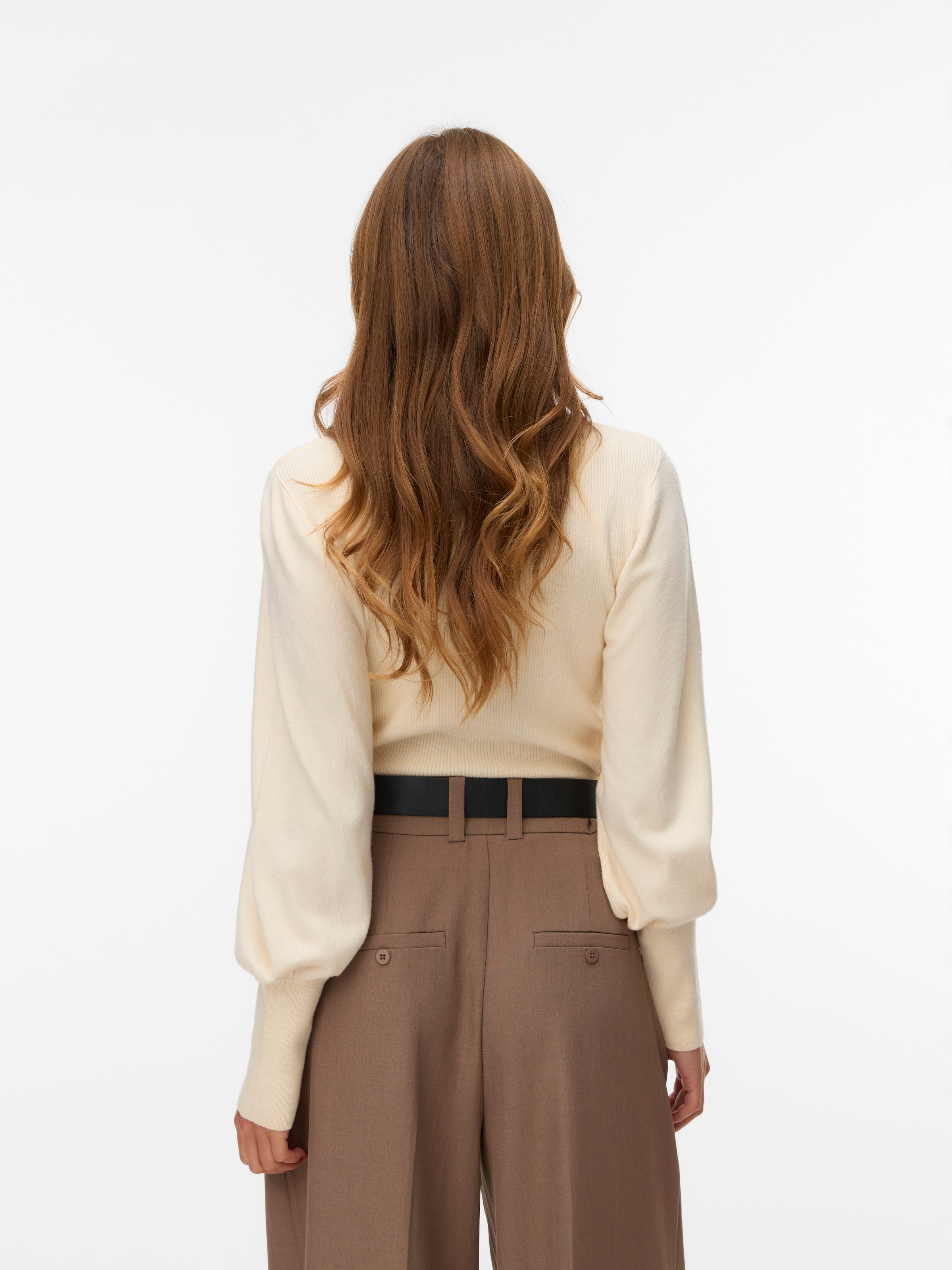 Vero Moda Strickpullover »VMHOLLYKARIS LS FUNNELNECK PULLOVER BOO« Viskosemischung