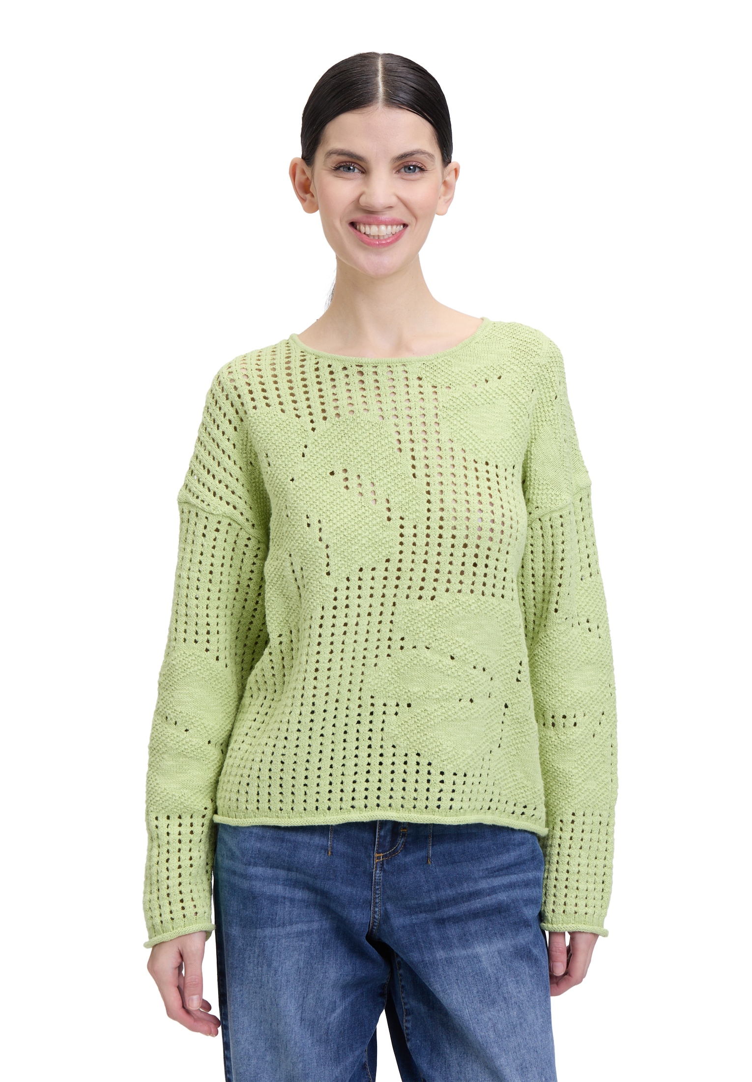 Cartoon Strickpullover »Strickpullover mit Rundhalsausschnitt«