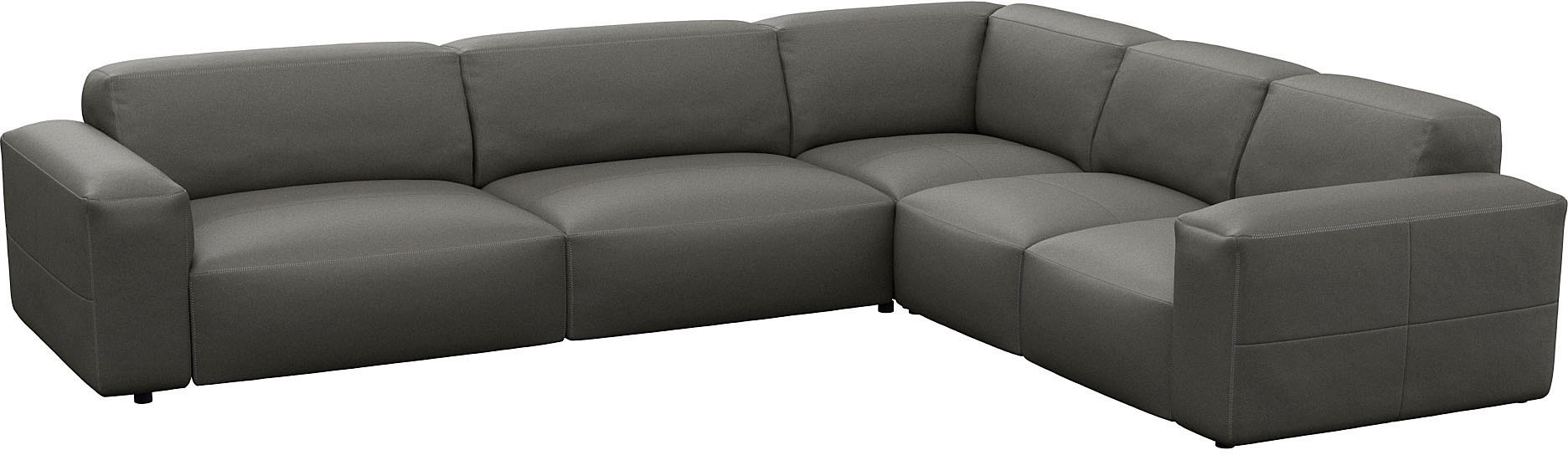 FLEXLUX Ecksofa »Lucera«, modern & anschmiegsam, Kaltschaum, Stahl-Wellenunterfederung