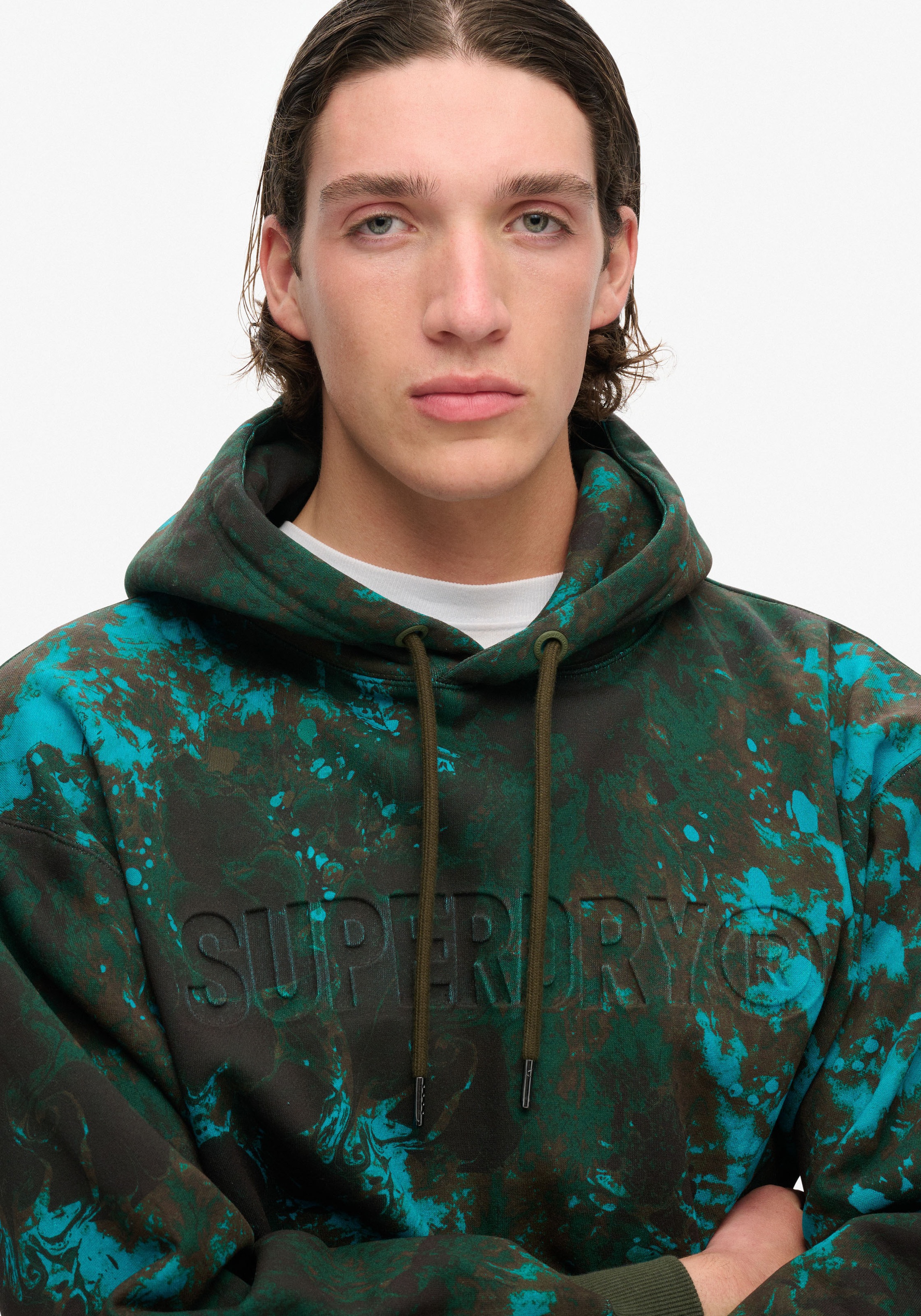 Superdry Kapuzensweatshirt »UTILITY CAMO LOGO LOOSE HOOD«