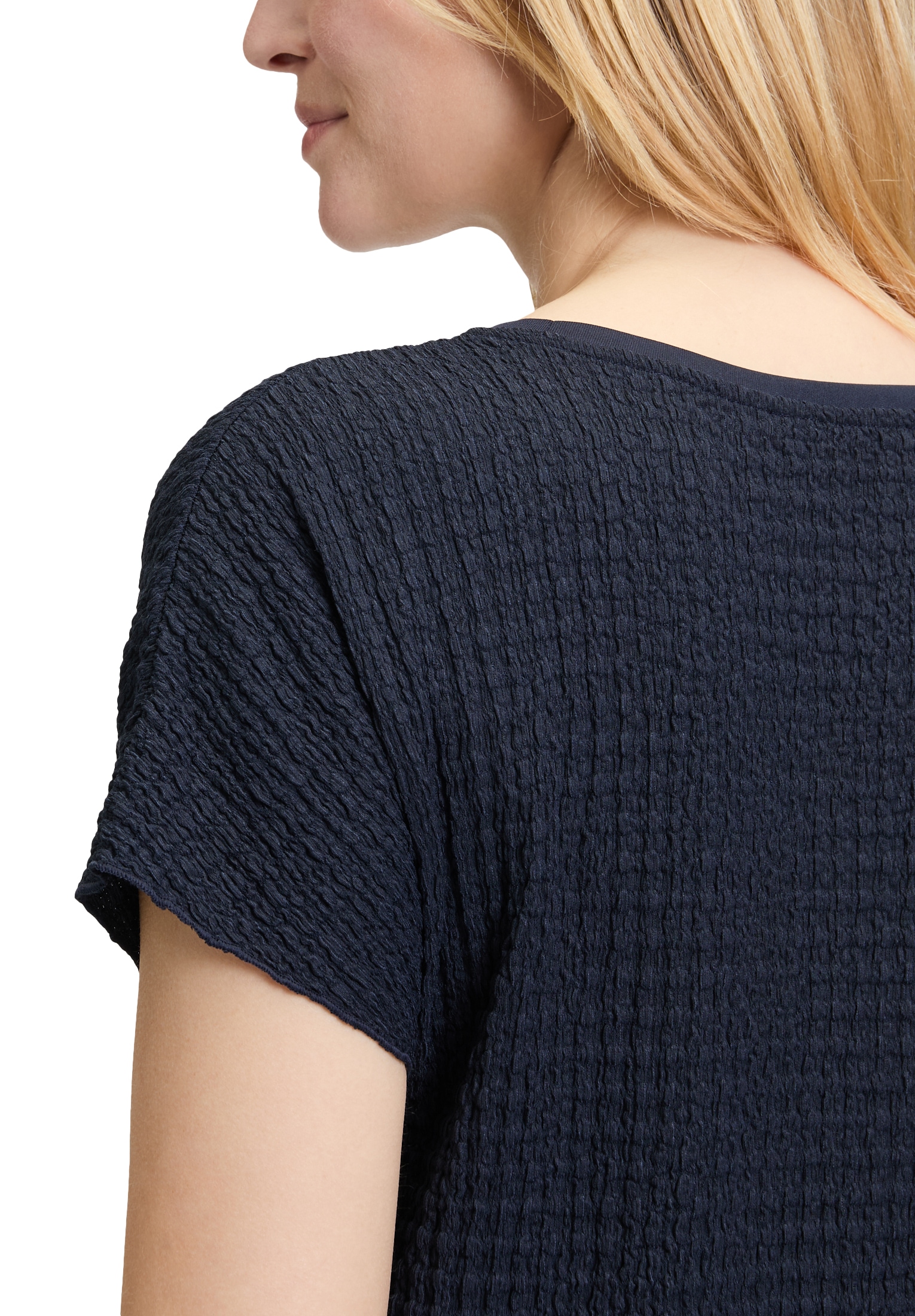 Betty Barclay Kurzarmshirt »Strukturshirt mit U-Boot-Ausschnitt«