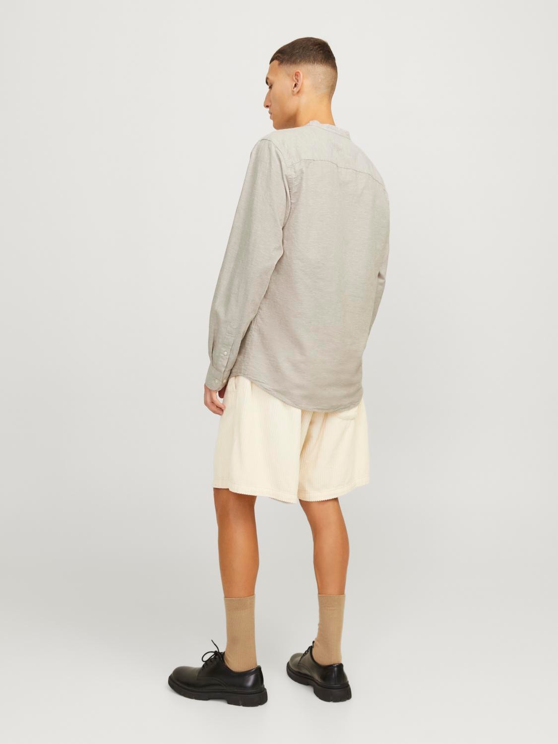 Jack & Jones Langarmhemd »JJELINEN BLEND BAND SHIRT LS SN«