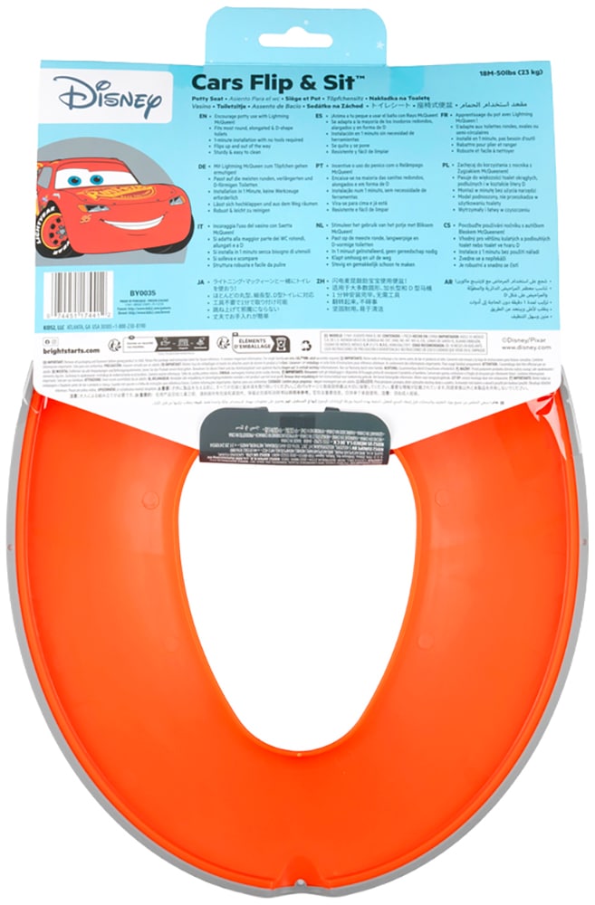 Bright Starts Toilettentrainer »Disney Baby Flip & Sit Toilettensitz - Cars«